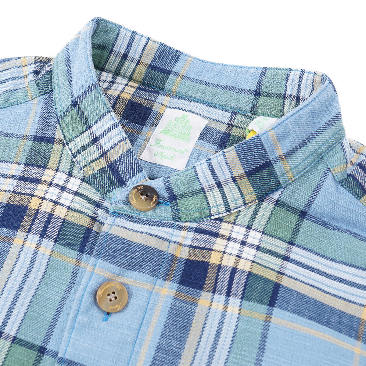 Finamore Men's Premium Cotton Short Sleeve Casual Shirt - Breathable Summer Shirt for Work, Travel & Outdoor Activities