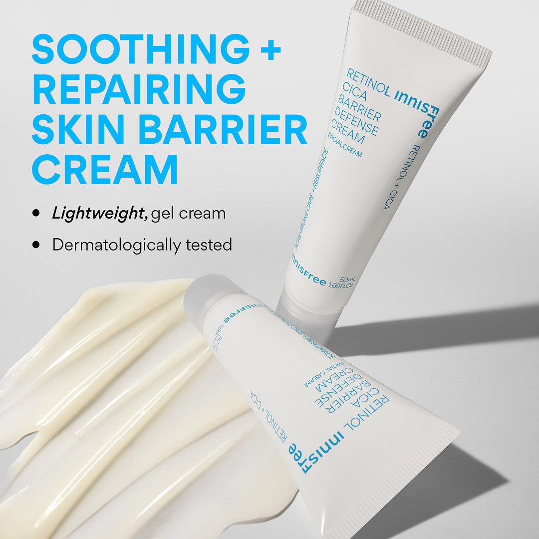 Retinol Cica Barrier Defense Cream - Anti-Aging Face Moisturizer for Sensitive Skin | Night Repair Cream for Dryness & Wrinkles | Perfect for Nighttime Skincare Routine