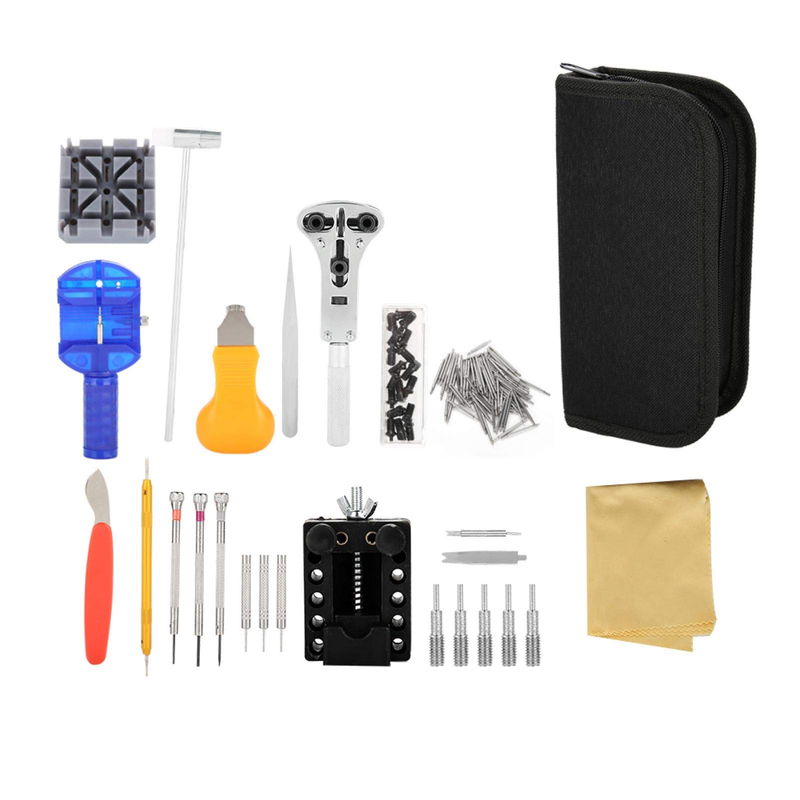 16Pcs Professional Watch Repair Tool Kit - Watch Band Changer & Strap Adjustment Set with Battery Replacement Tools - Perfect for Watchmakers, DIY Enthusiasts & Home Watch Maintenance