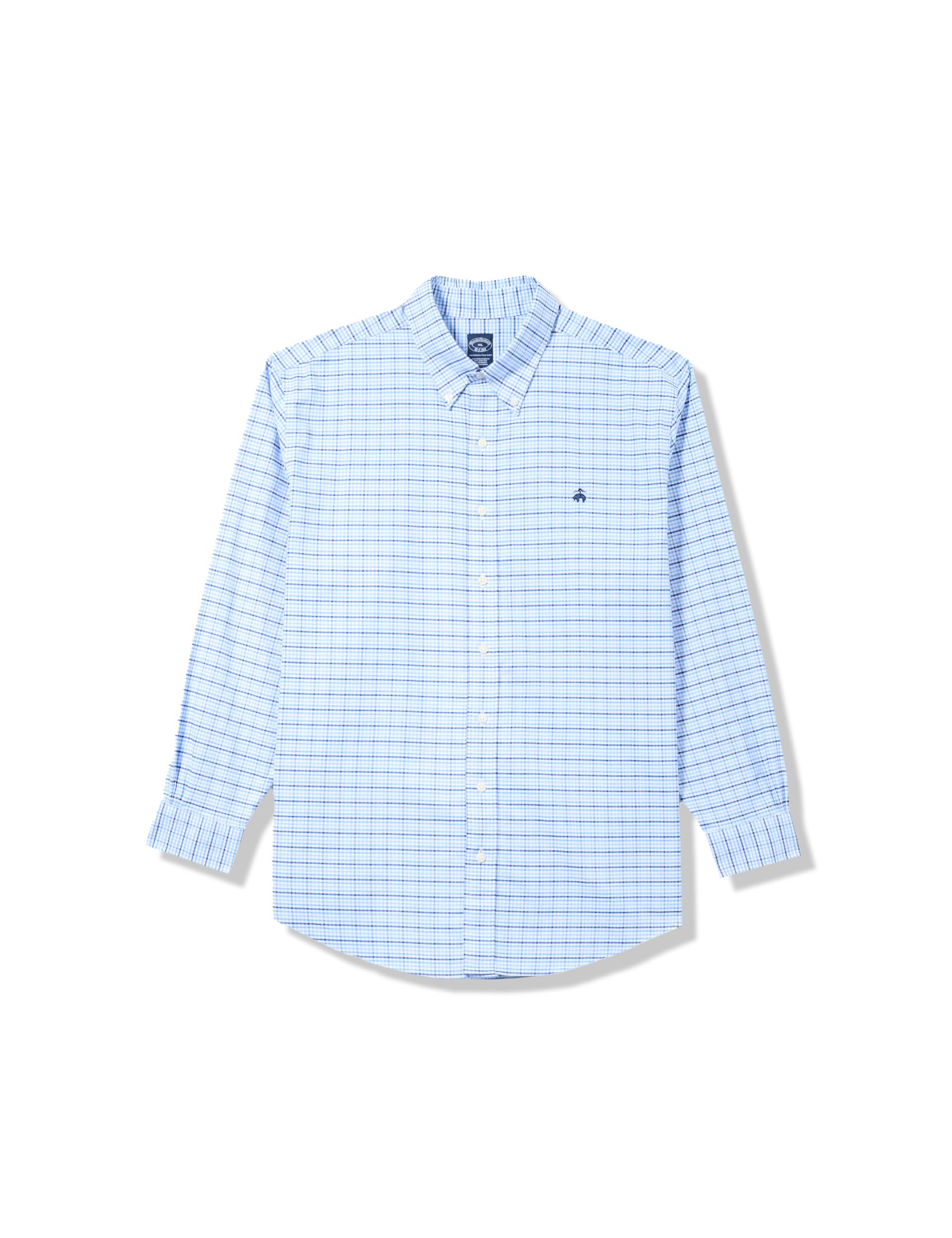 Brooks Brothers Men's Non-Iron Long Sleeve Button Down Dress Shirt | Premium Wrinkle-Free Business Casual Shirt for Office & Formal Occasions