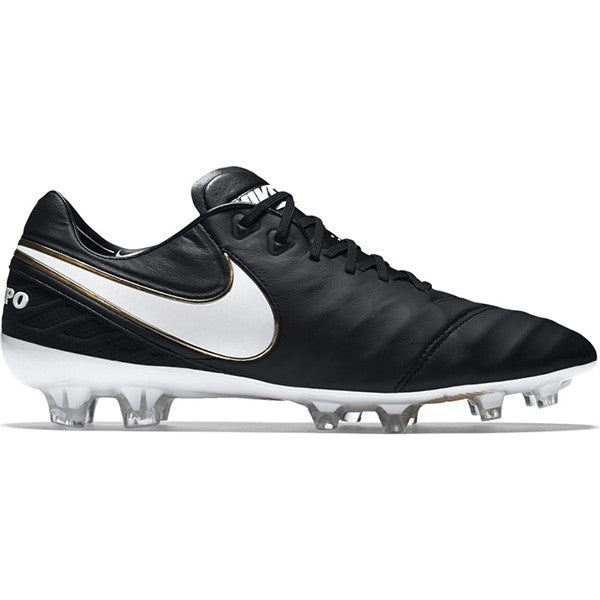 Nike Tiempo Legend VI FG Soccer Cleats - Men's Football Shoes for Firm Ground - Black/White - Perfect for Training & Matches