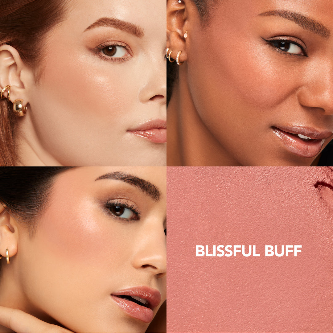 Buxom Plump Shot Collagen Infused Blush - Volumizing & Hydrating Cheek Color for a Natural Glow | Perfect for Day & Night Makeup Looks