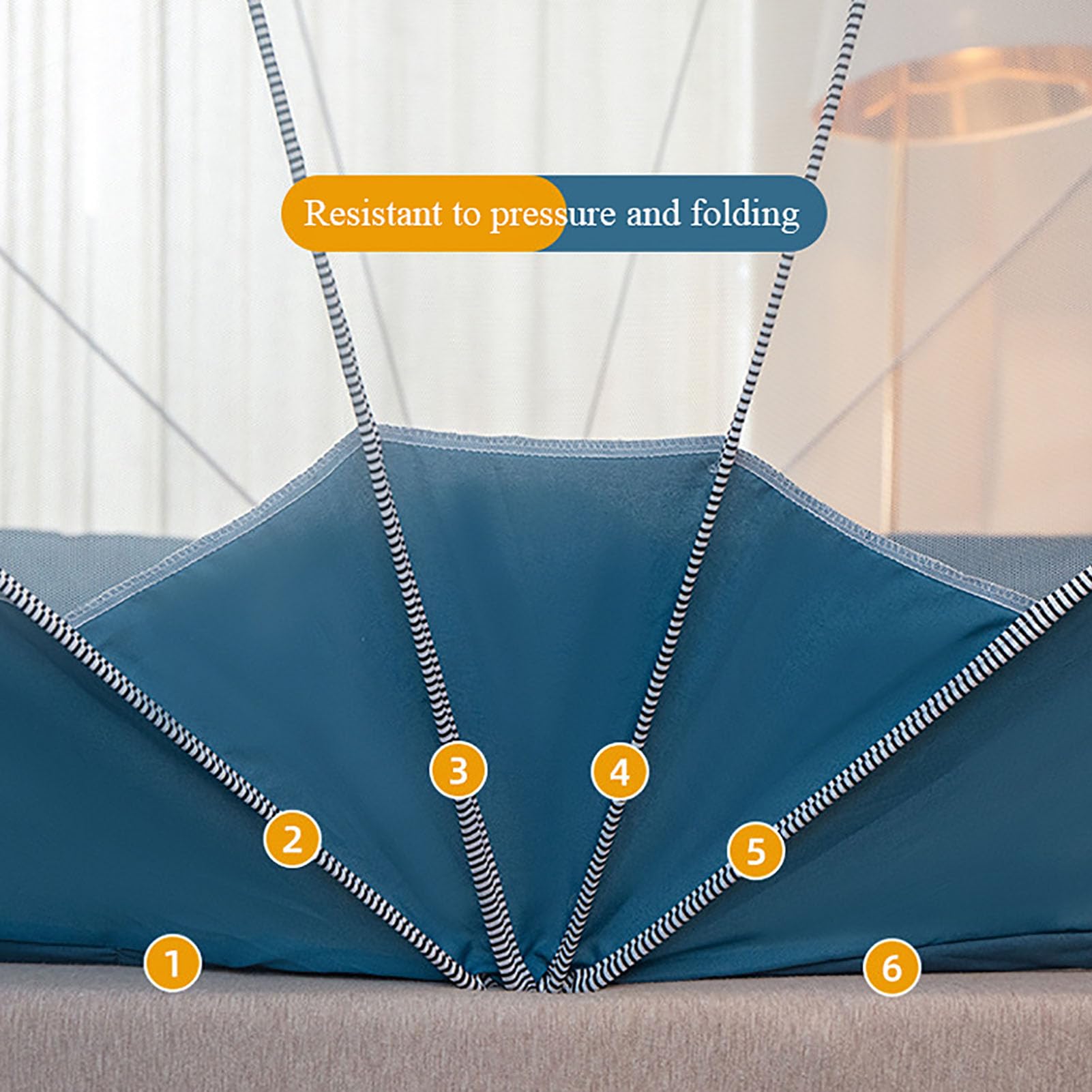 Portable Pop Up Mosquito Net Tent with Bottom - Foldable Canopy Bed Tent for Camping, Travel & Outdoor Protection