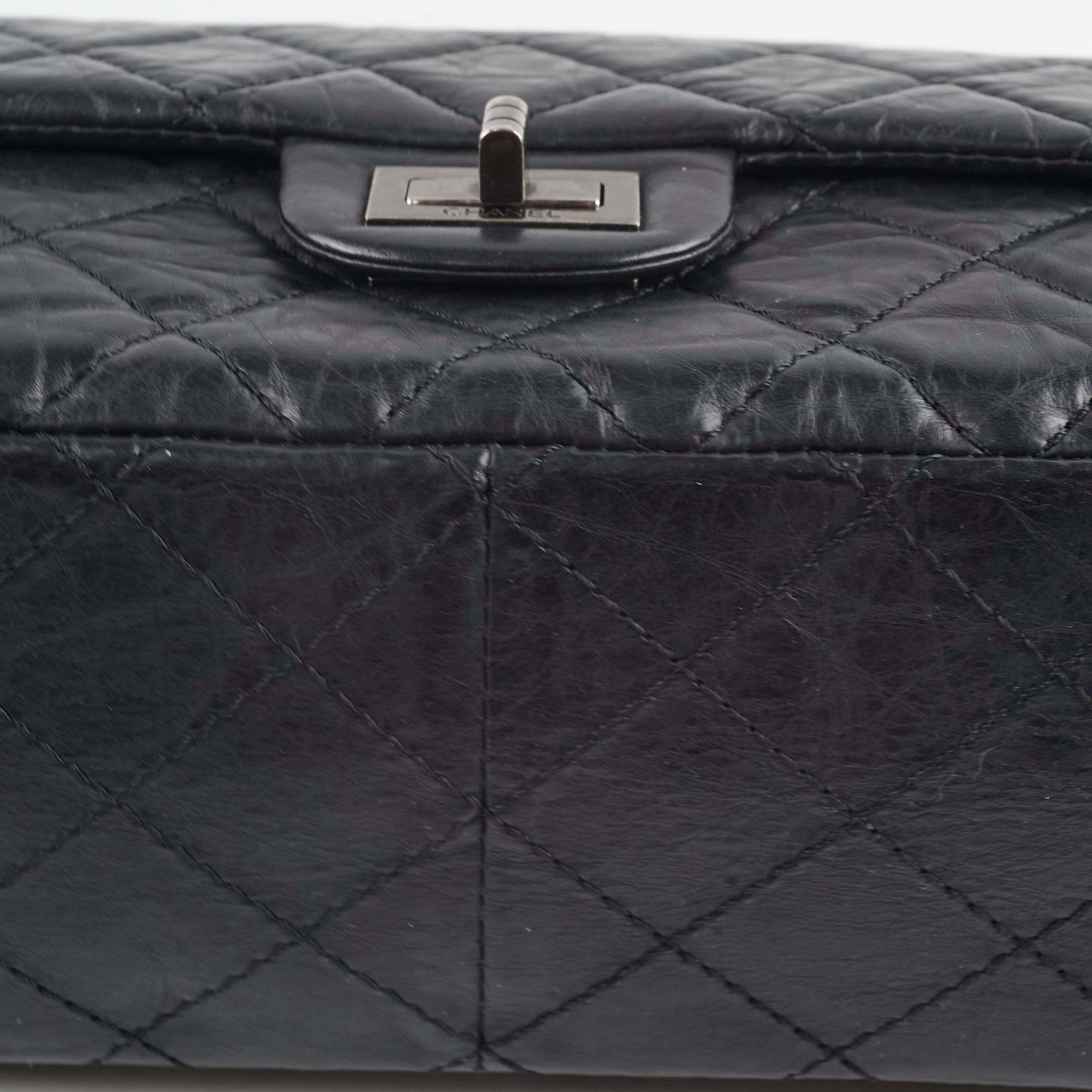 Authentic Chanel Reissue 226 Black Leather Flap Bag Series 12 - Luxury Handbag for Women, Perfect for Evening Events & Special Occasions