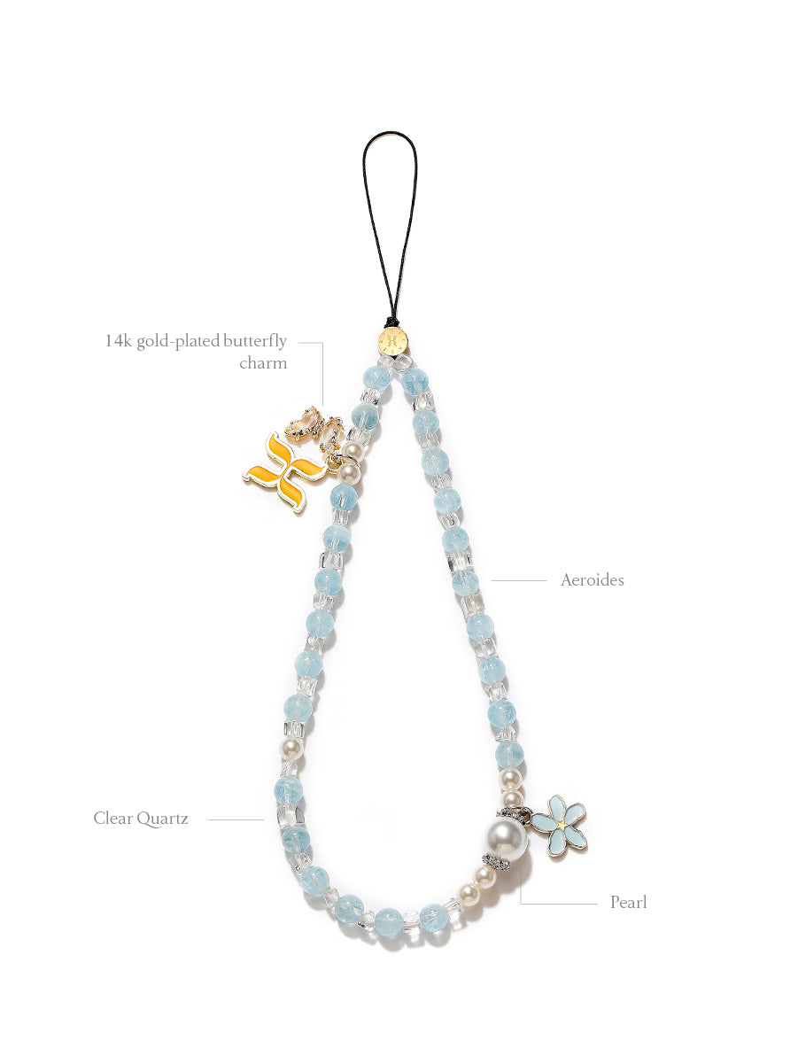 Aeroides Phone Charm Light Azure - Cute Phone Accessory for iPhone & Android - Perfect for Gifts, Parties & Everyday Use