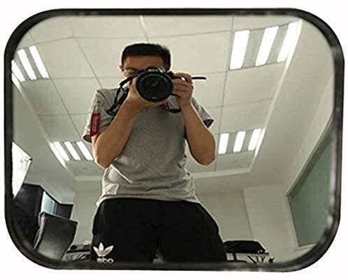 Acrylic Convex Safety Mirror - Wide Angle Traffic Mirror for Blind Spot Detection, ABS Reflective Anti-Theft Rearview Mirror (Ideal for Parking Lots, Driveways & Warehouse Safety)
