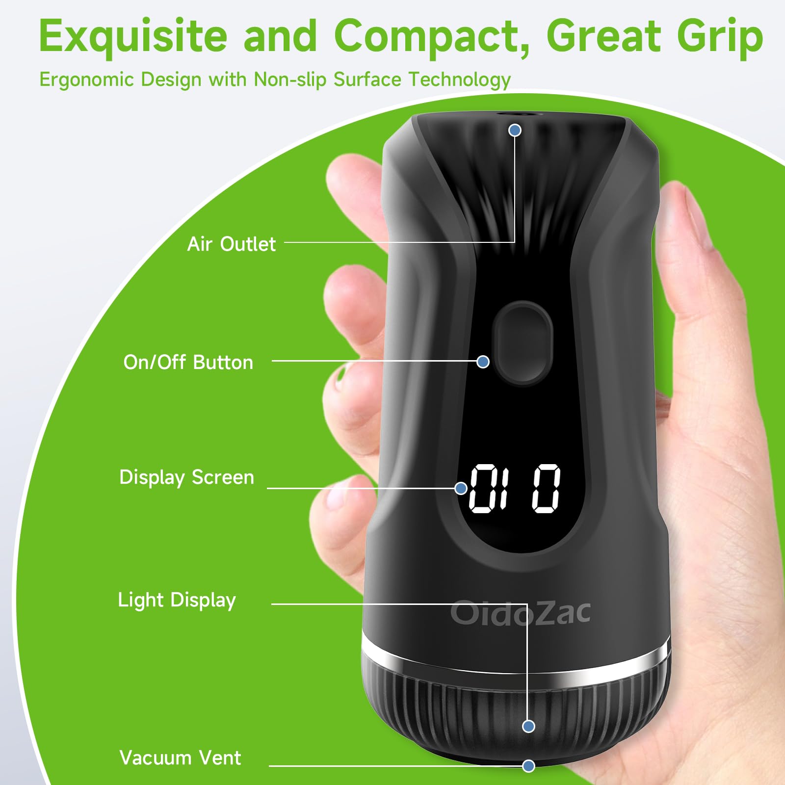 Electric Mason Jar Vacuum Sealer Kit - 2-in-1 Vacuuming & Inflating with 6 Food Grade Lids for Wide & Regular Mouth Jars | BPA-Free, Airtight Seal | Perfect for Meal Prep, Canning & Food Storage | Black