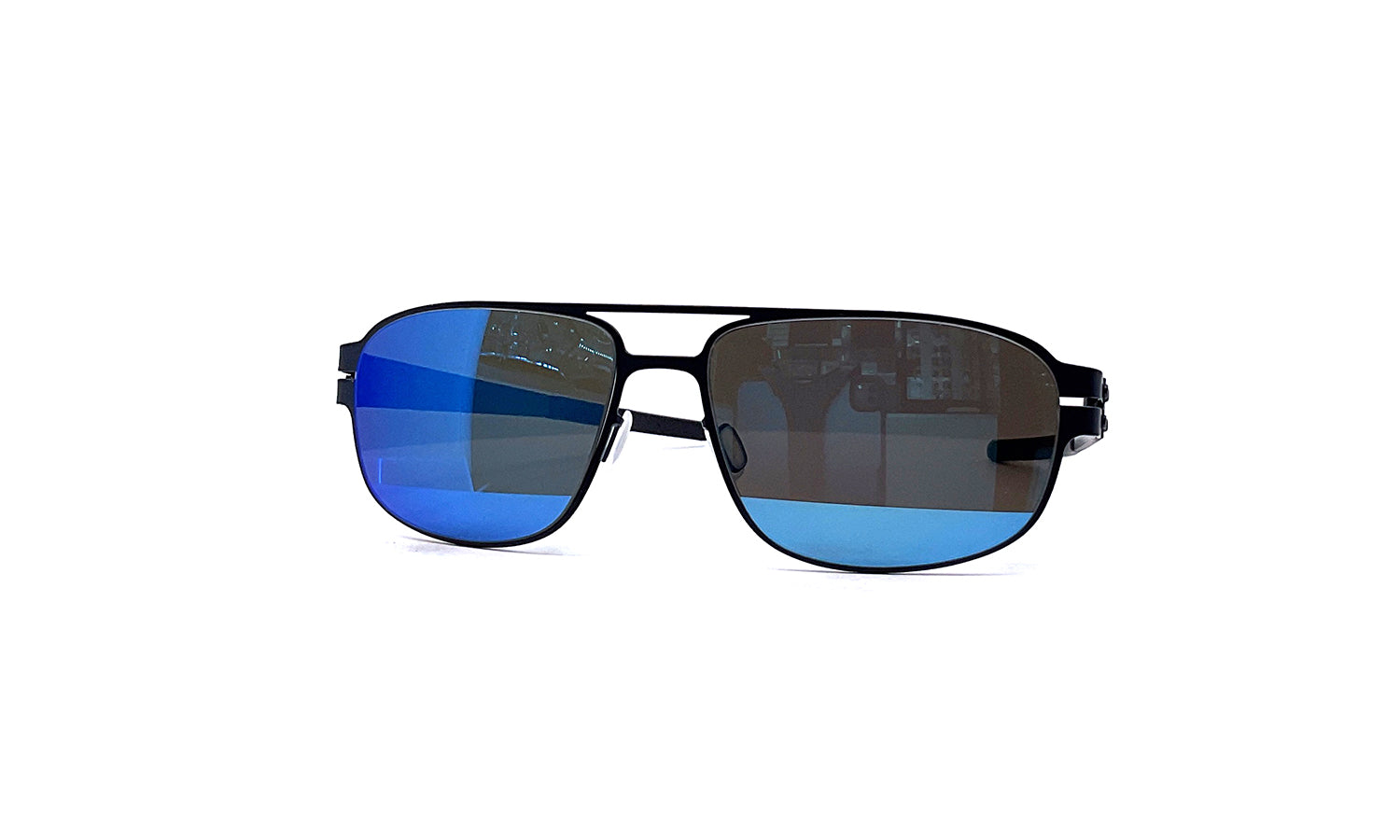 Premium Black Eyewear Wayne Sunglasses - Ocean & Carbon Frame - Stylish UV Protection for Outdoor Activities, Driving, and Fashion