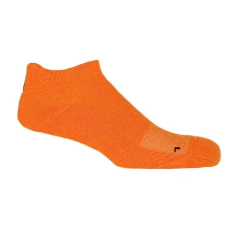 Men's Orange Trainer Socks Bundle - 6 Pack Organic Cotton Athletic Socks for Running, Gym & Workout - Breathable & Comfortable Sports Socks for Men