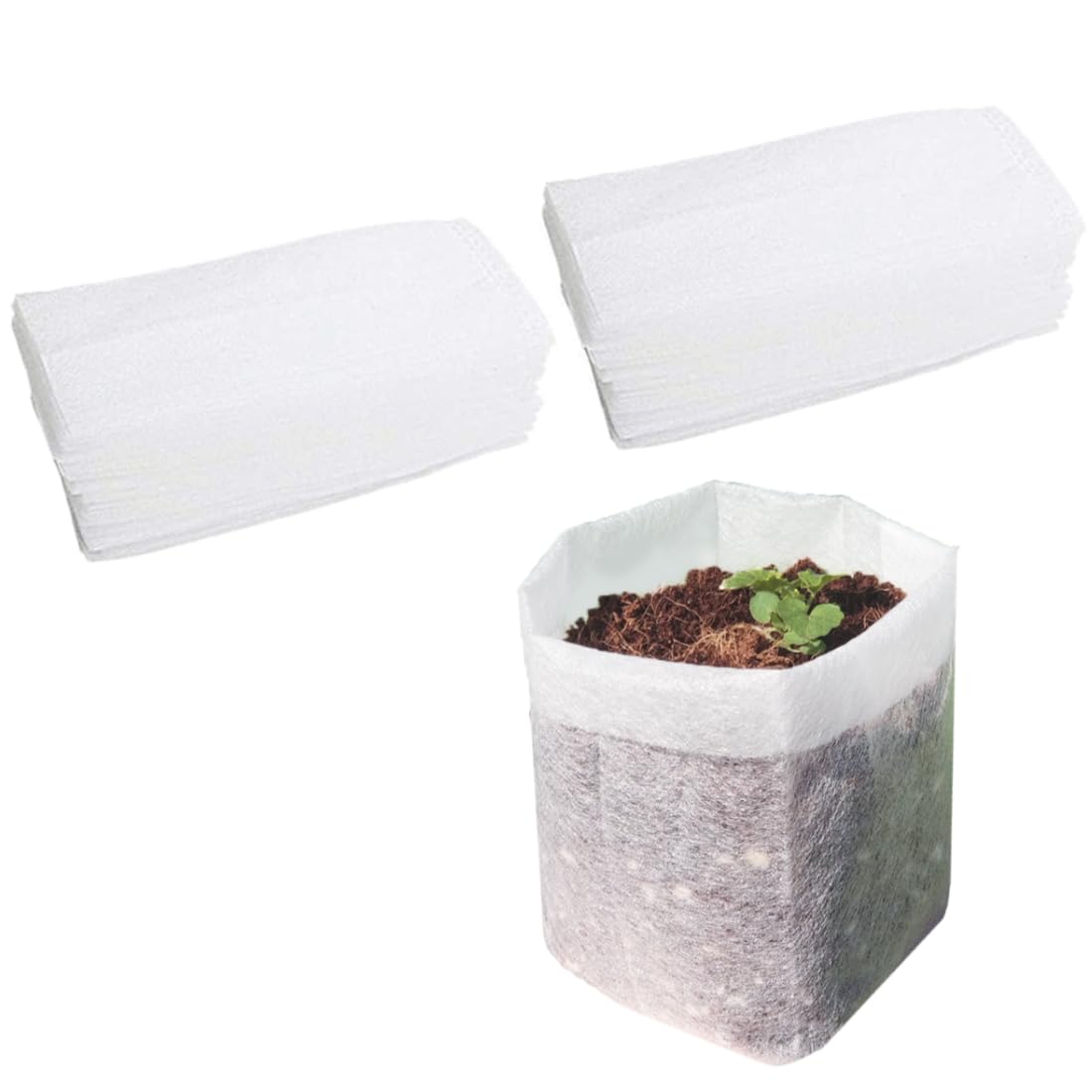 Belit 200 Pcs Non-Woven Fabric Seedling Pots - 5.6