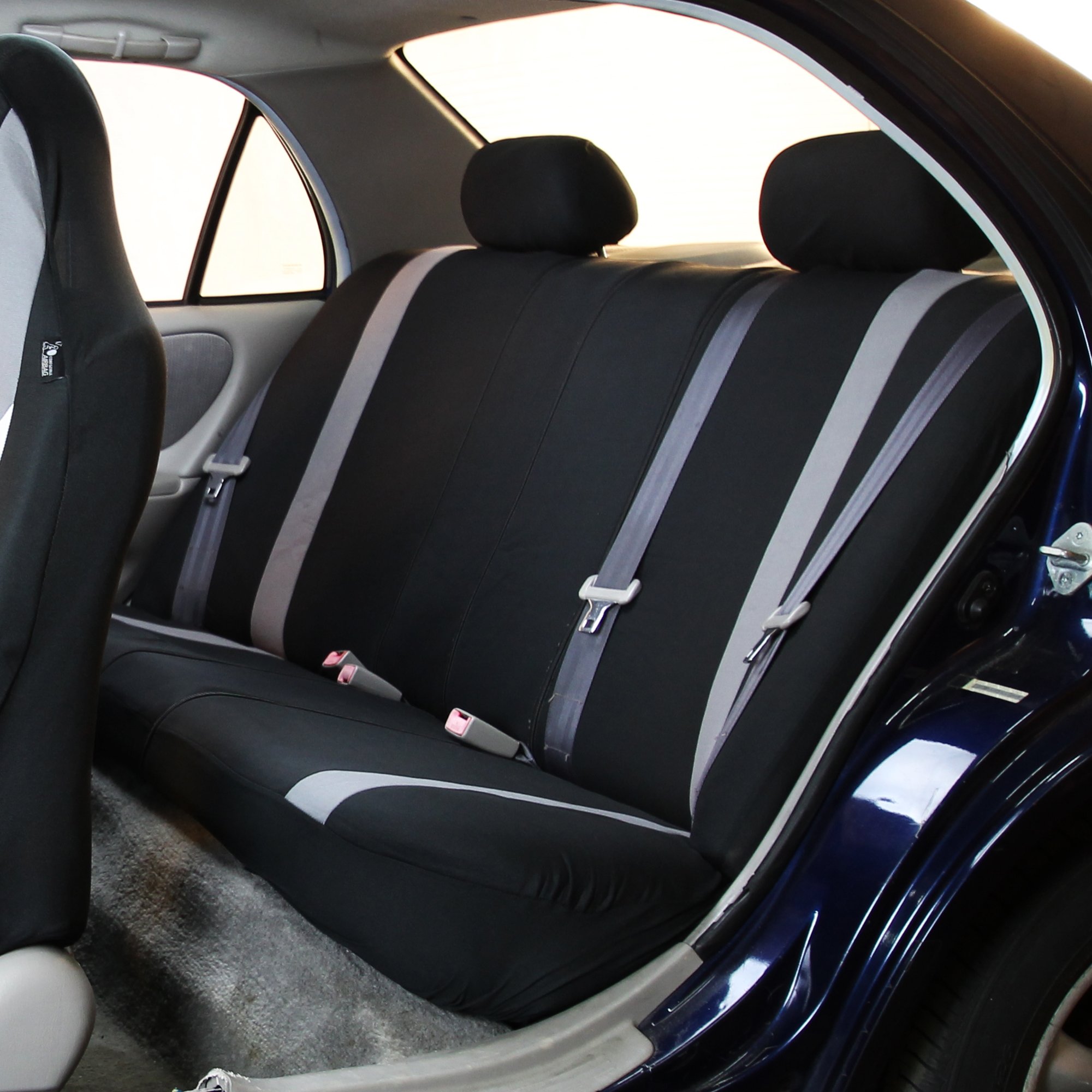 FH Group Universal Fit Car Seat Covers - Full Set Supreme Modern Pink, Airbag Compatible, 1-Piece Front & Split Bench Rear Seat Protector for SUV, Sedan | Perfect for Road Trips, Daily Commute & Pet Protection