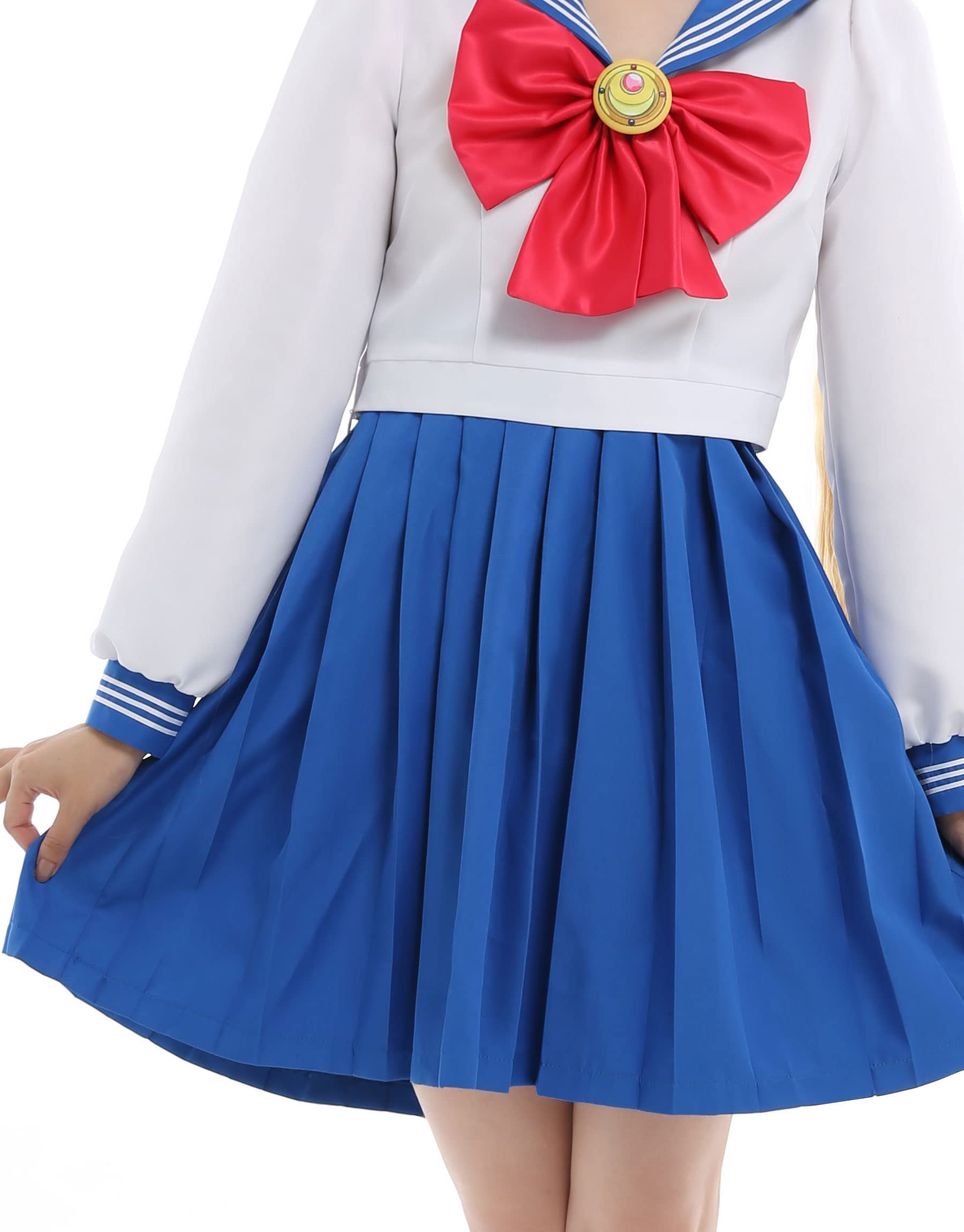 Haikyuu Anime Women's Cosplay Costume - High School JK Uniform Set with Bow Tie & Back Bow | Perfect for Cosplay Events, Halloween & Anime Conventions