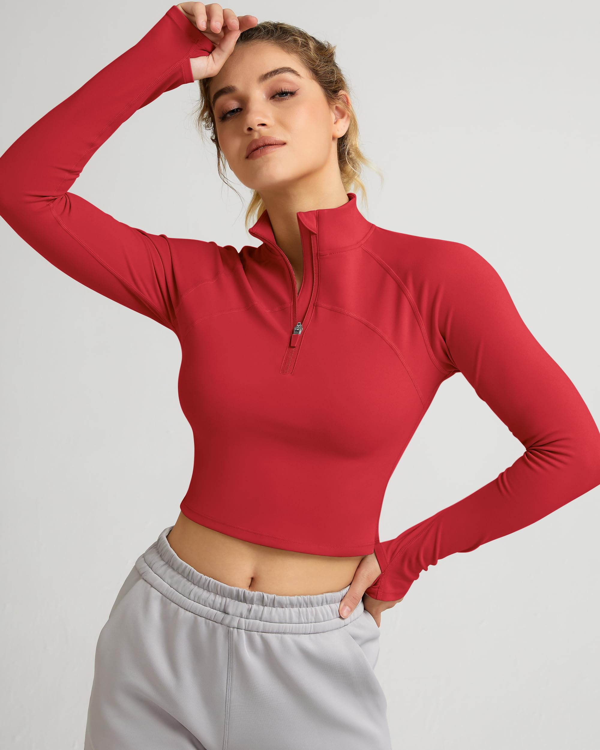Half Zip Athletic Pullover Top - Breathable Workout Hoodie for Men & Women | Gym, Running, Yoga & Outdoor Activities
