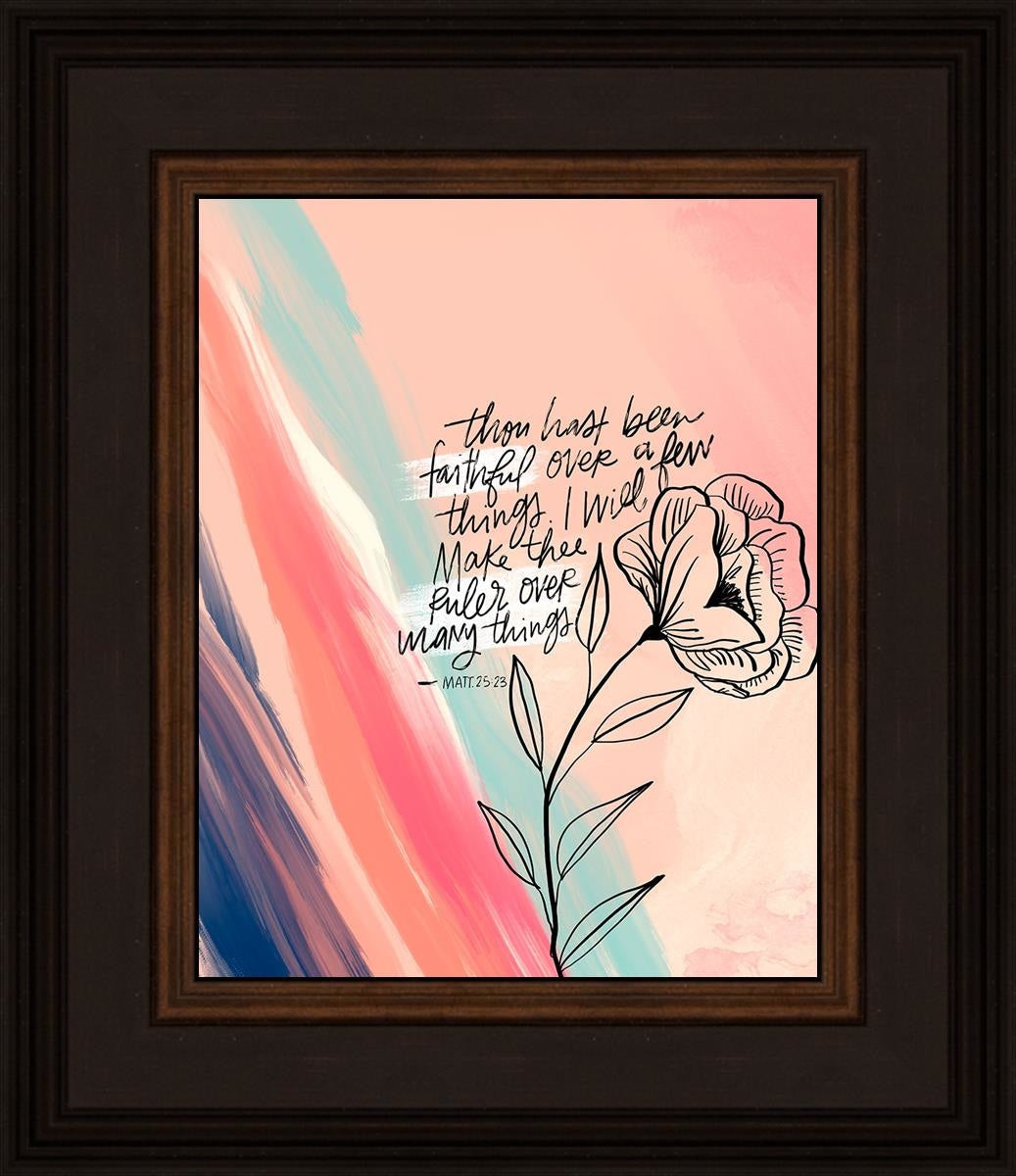 Faithful By Rhonna Farrer - Inspirational Christian Wall Art & Home Decor for Bedroom, Living Room, Office - Perfect for Gifts, Bible Study & Faith-Based Interior Design