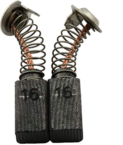 Hitachi JG10 Grinder Replacement Carbon Brushes CA-07-95868 (0.26x0.30x0.51 Inch) with Spring, Cable & Connector - Compatible with Models 999021, 999070, 999084 - Perfect for DIY Repairs & Power Tool Maintenance