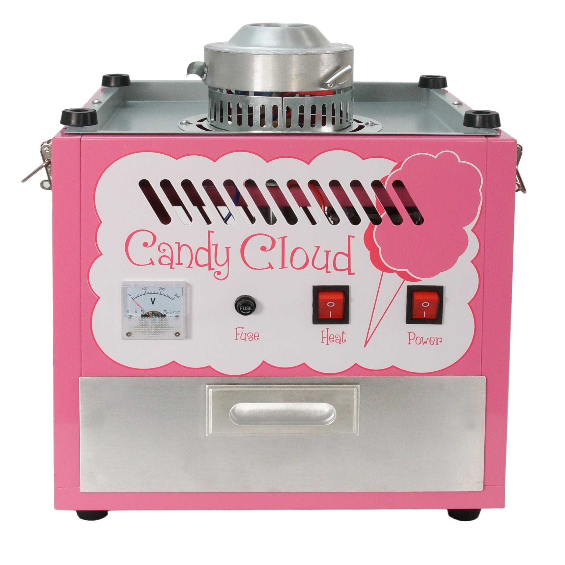 Funtime FT1000CC Commercial Cotton Candy Machine - Hard Candy Floss Maker for Parties, Carnivals & Events | Professional-Grade Candy Cloud Maker for Home & Business Use