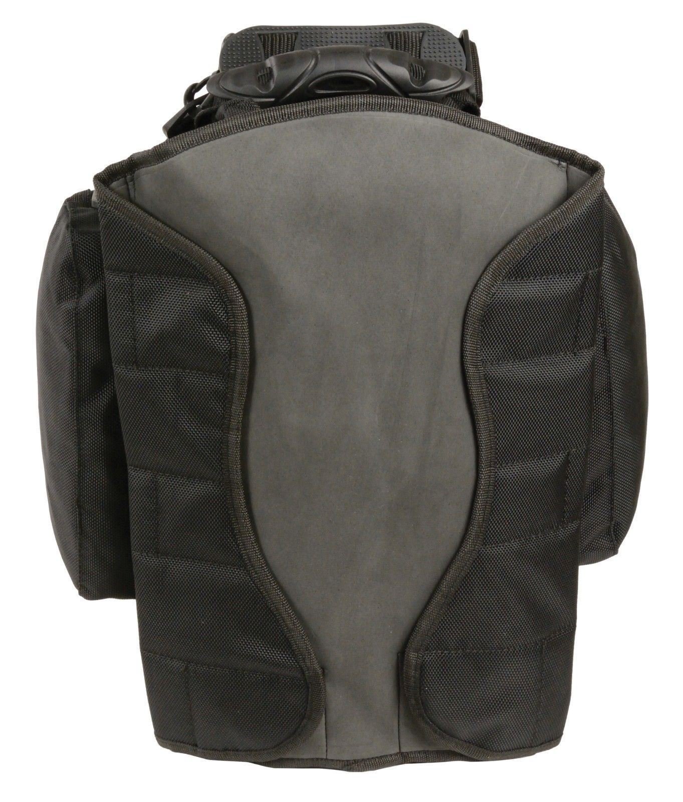 Extra Large Magnetic Motorcycle Tank Bag - Waterproof Nylon Backpack for Bikers - Black | Perfect for Long Rides & Daily Commutes
