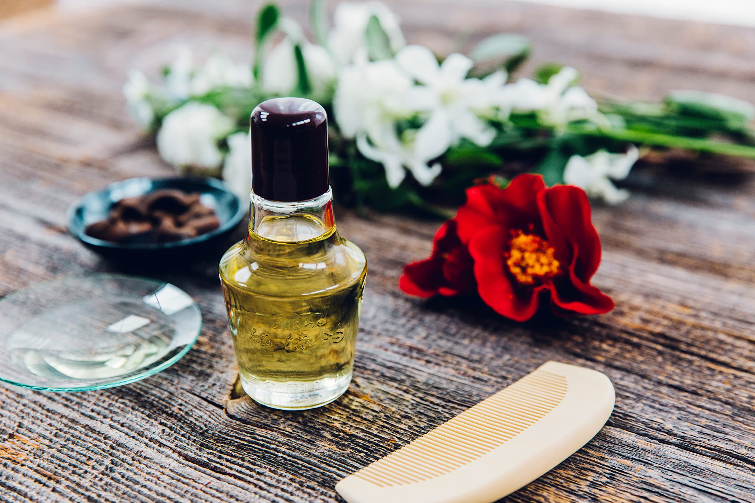 Pure Kurobara Tsubaki Oil - 100% Natural Japanese Camellia Seed Oil for Hair & Skin Care - 72ml Imported from Japan - Perfect for Moisturizing, Anti-Aging & Scalp Treatment