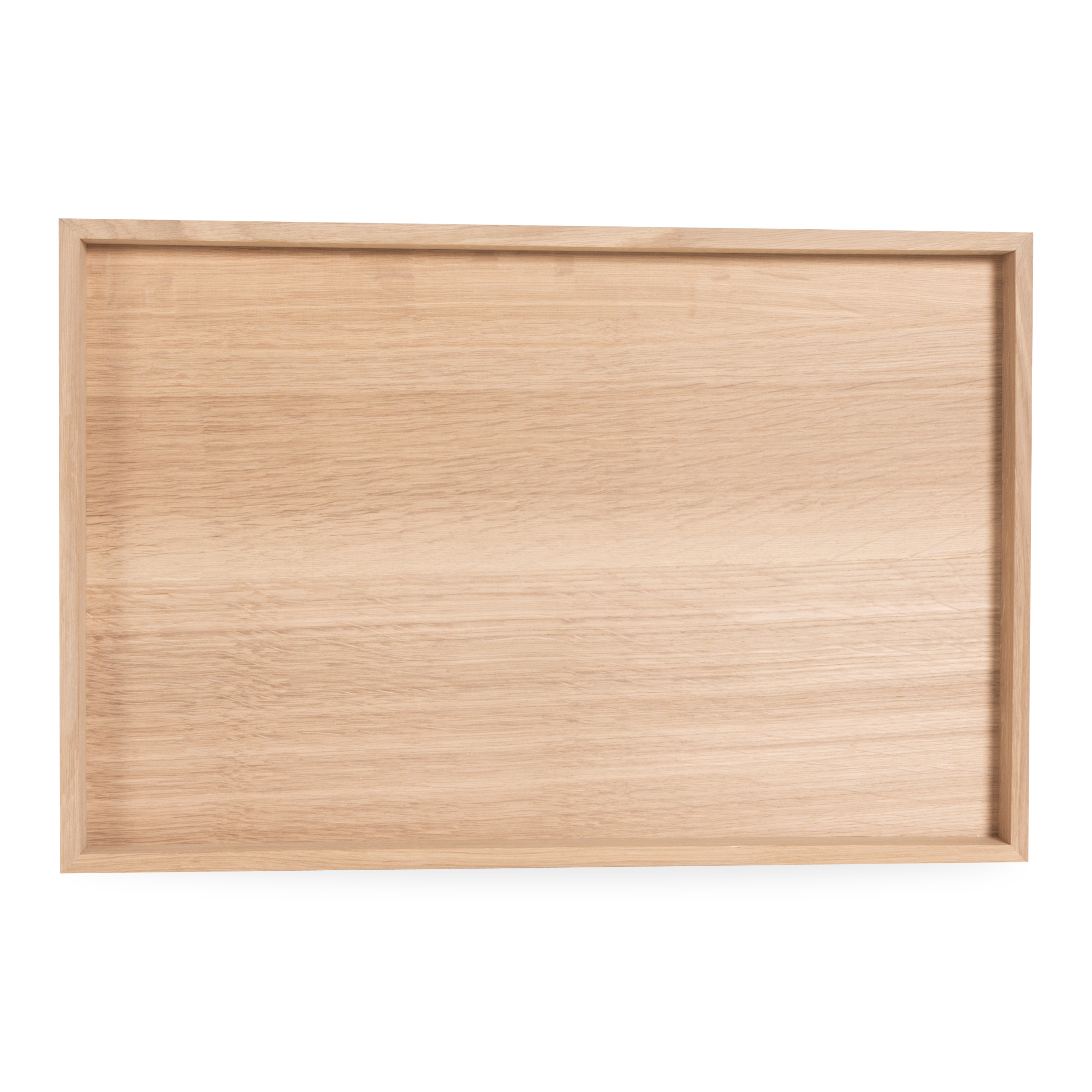 Natural Oak Wood Rectangular Serving Tray - Perfect for Coffee Table, Breakfast in Bed, or Entertaining Guests