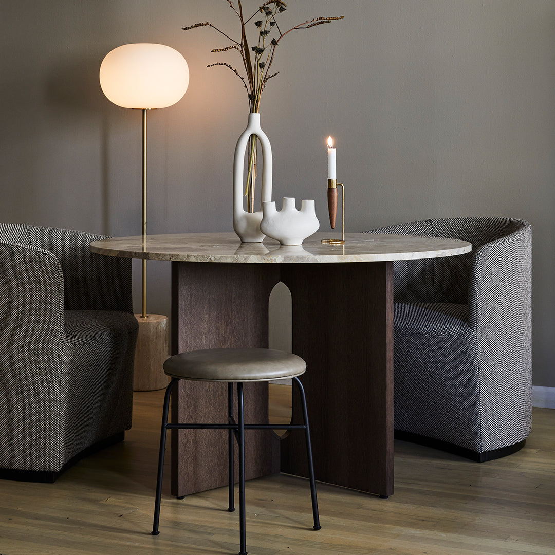 Afteroom Stool - Modern Upholstered Seat with Comfortable Cushion for Kitchen, Bar, or Living Room Decor
