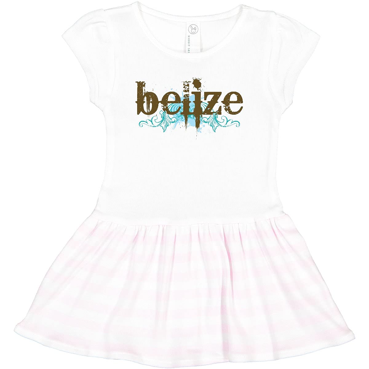 Inktastic Belize Country Grunge Style Toddler Dress - Cute Graphic Tee for Girls & Boys, Perfect for Casual Wear, Travel & Family Vacation Outfits