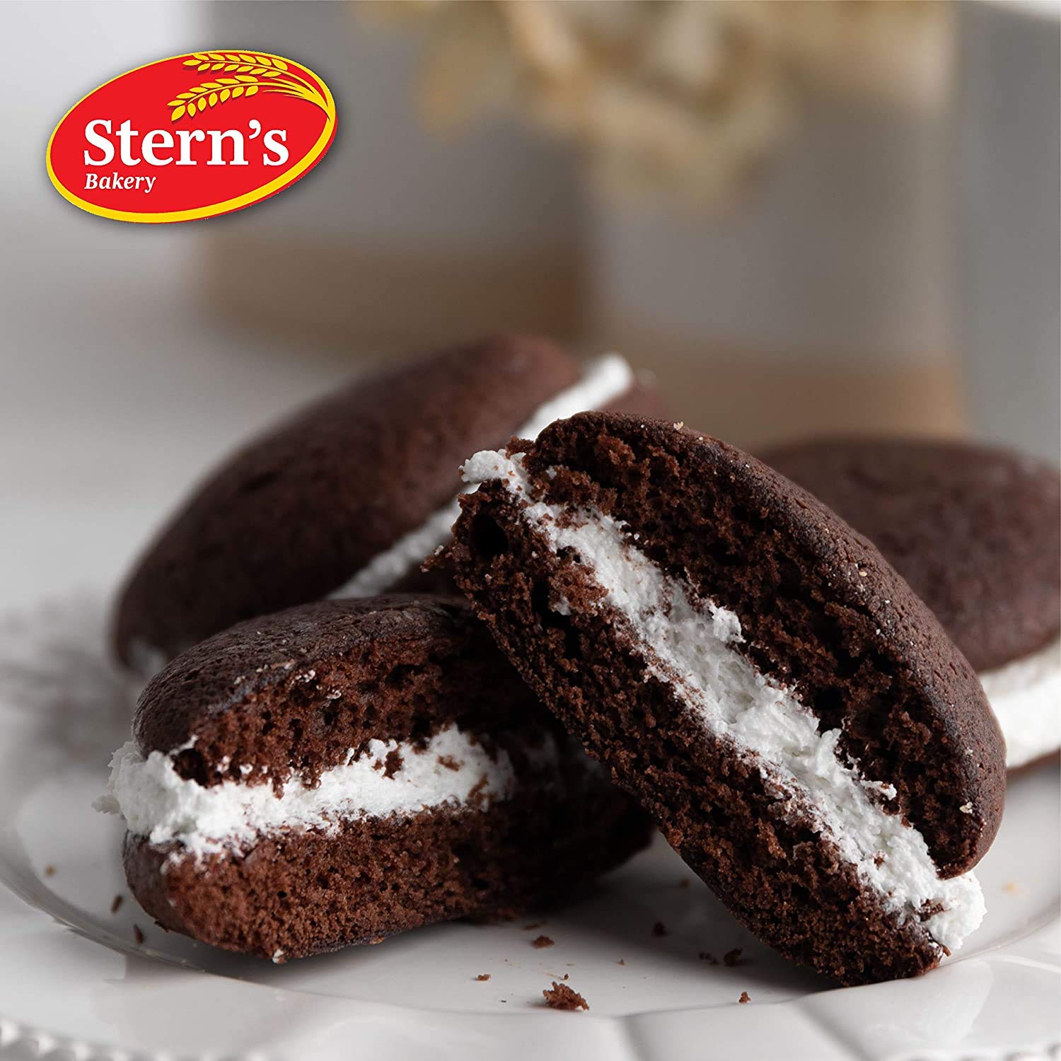 1.5 Oz Whoopie Pies Snack Cakes - 80 Count Dairy Free & Nut Free Pastries by Stern's Bakery | Perfect for Office Snacks, School Lunches & Afternoon Treats