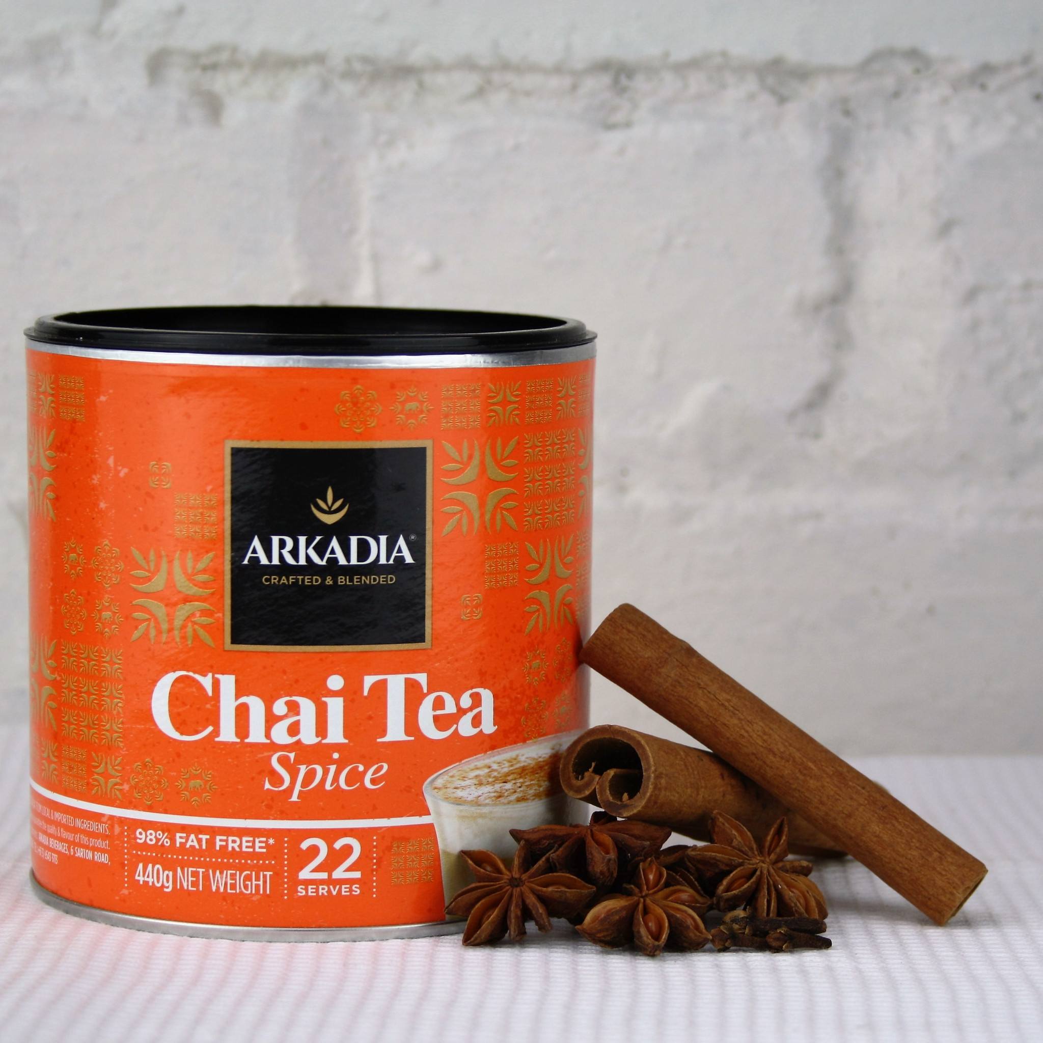 Premium Arkadia Spiced Chai Tea - Authentic Indian Masala Chai Blend with Cinnamon & Cardamom - Perfect for Relaxation, Morning Boost & Cozy Evenings