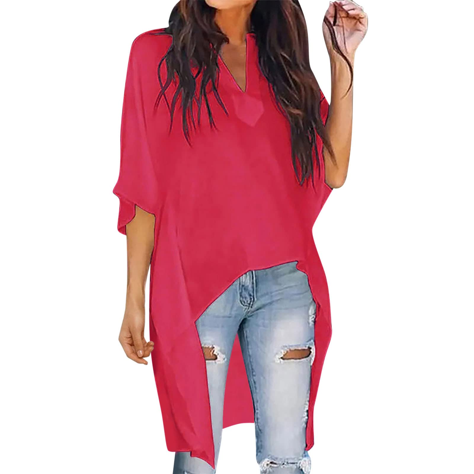 Women's Long Sleeve Crewneck Sweatshirt - Striped Printed Loose Pullover Tops for Casual Wear, Layering & Fall Fashion | Comfortable Long Sleeve Tee Shirts for Women