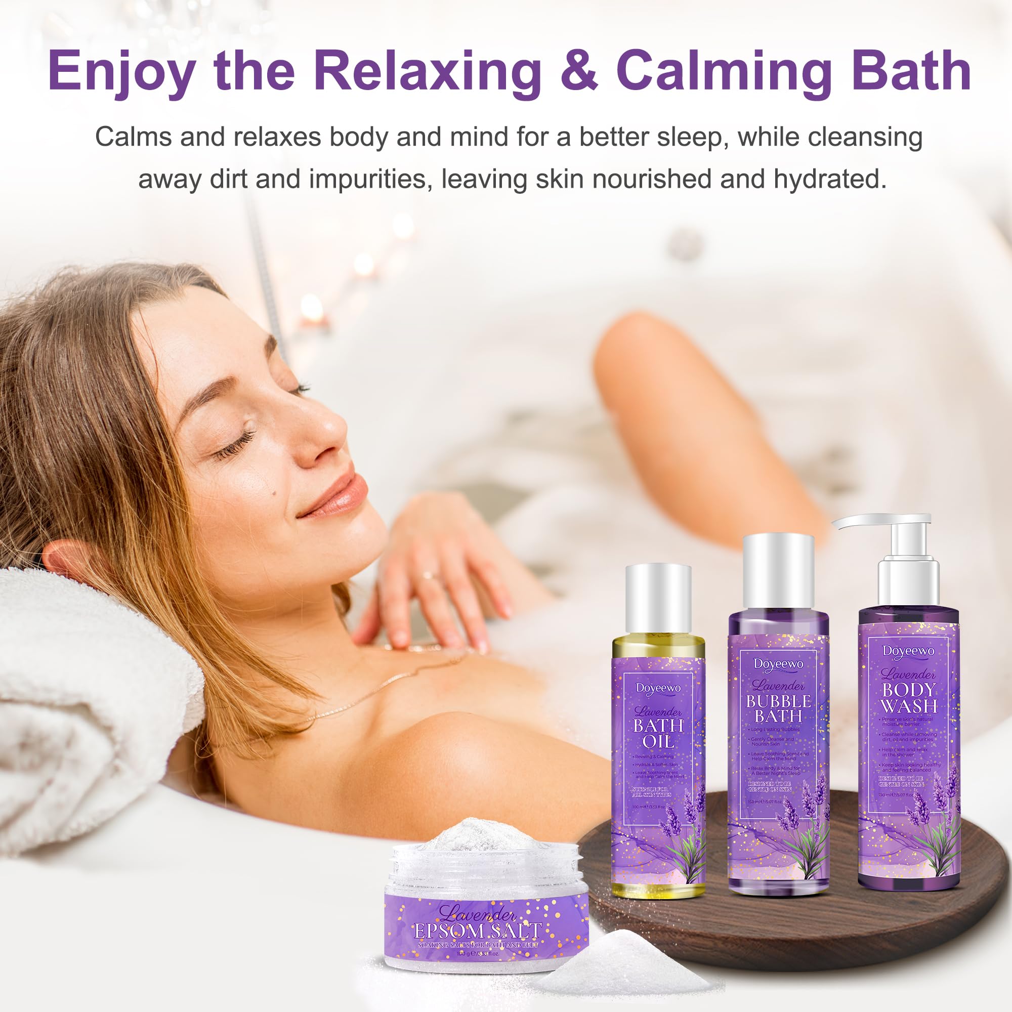 Relaxing Spa Self Care Gift Set for Women - Stress Relief Birthday, Anniversary, Valentine's Day, Mother's Day & Christmas Present for Her, Wife, Mom, Sister, Best Friend - Perfect for Home Spa Nights, Pampering Sessions & Self-Care Routines