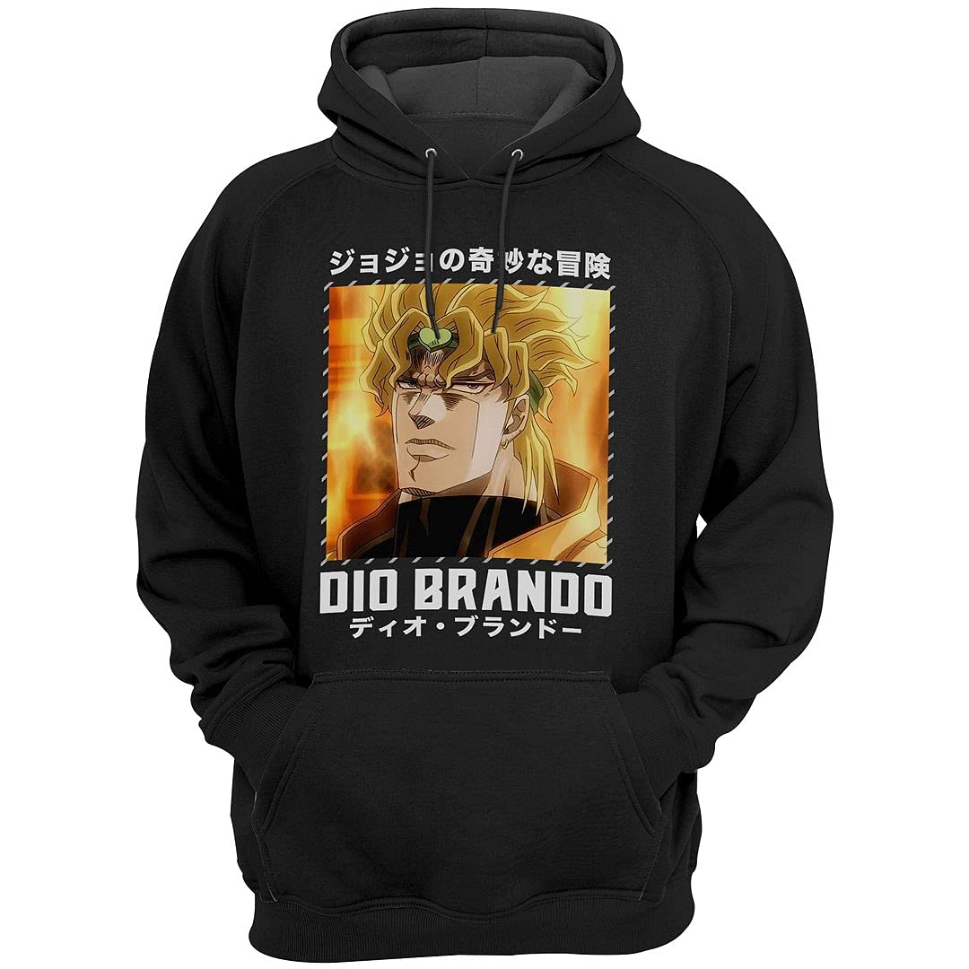 MISOTO68 Dio-Brando Anime Hoodie - Unisex Manga Sweatshirt for Men, Women & Kids - Casual Cosplay & Streetwear Fashion