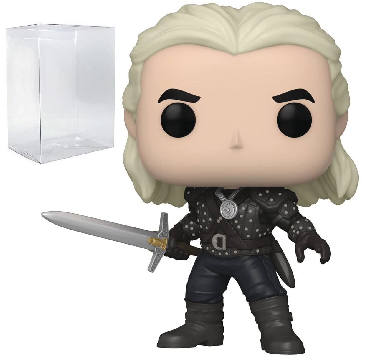 The Witcher Geralt Funko Pop! Vinyl Figure with Protective Case - Perfect for Collectors, Gifts & Game Room Decor