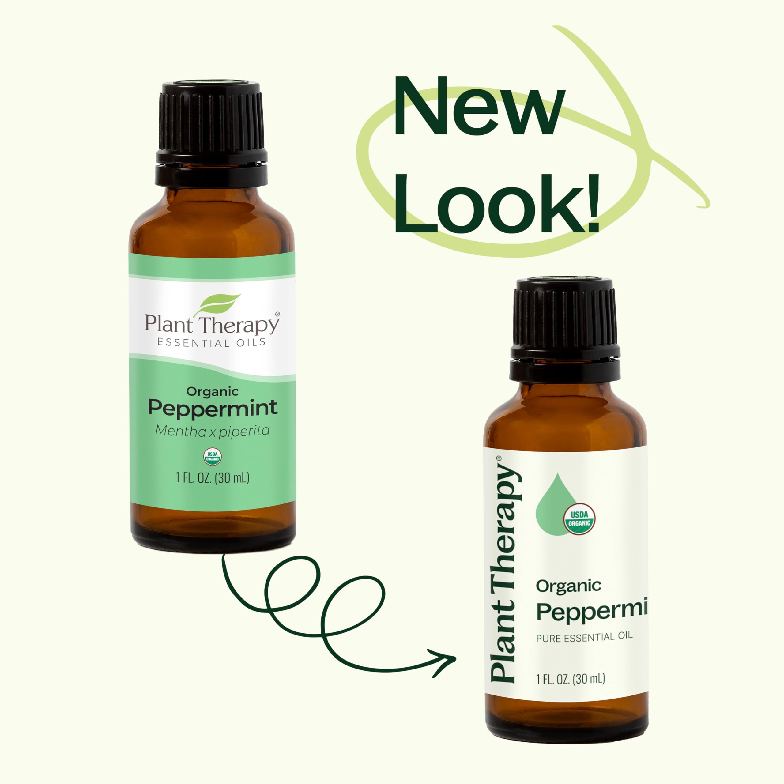 Organic Peppermint Essential Oil 100% Pure - USDA Certified, Undiluted Natural Aromatherapy Oil for Diffusers, Skin & Hair Care - Therapeutic Grade 10mL (1/3 oz) - Perfect for Relaxation, Stress Relief & Home Spa Treatments