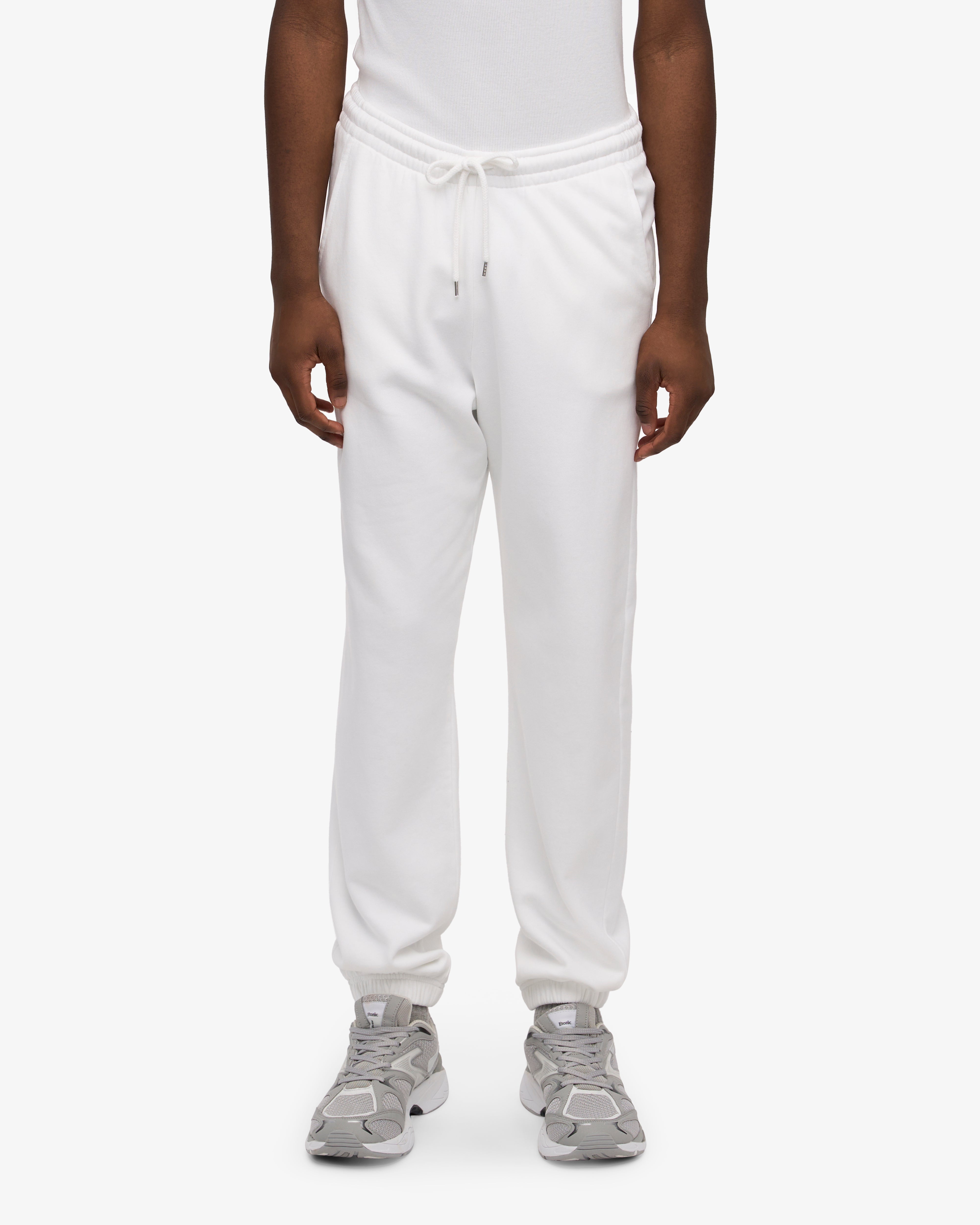 Organic Cotton Sweatpants for Women - Soft & Comfortable Joggers - Optical White - Perfect for Yoga, Lounge & Casual Wear