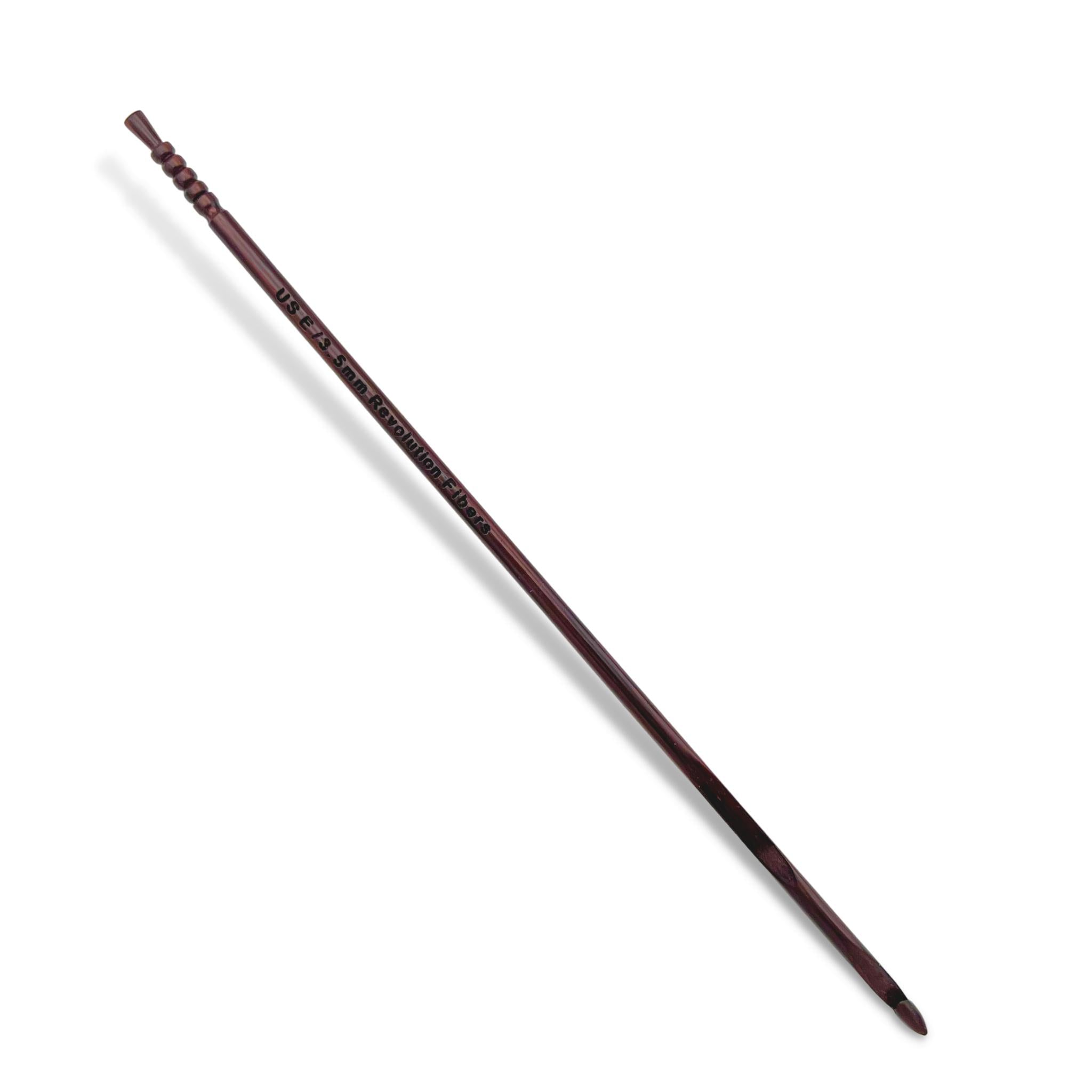 Premium Rosewood Crochet Hook Set - 7 Inch Ergonomic Knitting Needles for Yarn Crafts - Perfect for Crocheting, Knitting, Amigurumi and DIY Handmade Projects