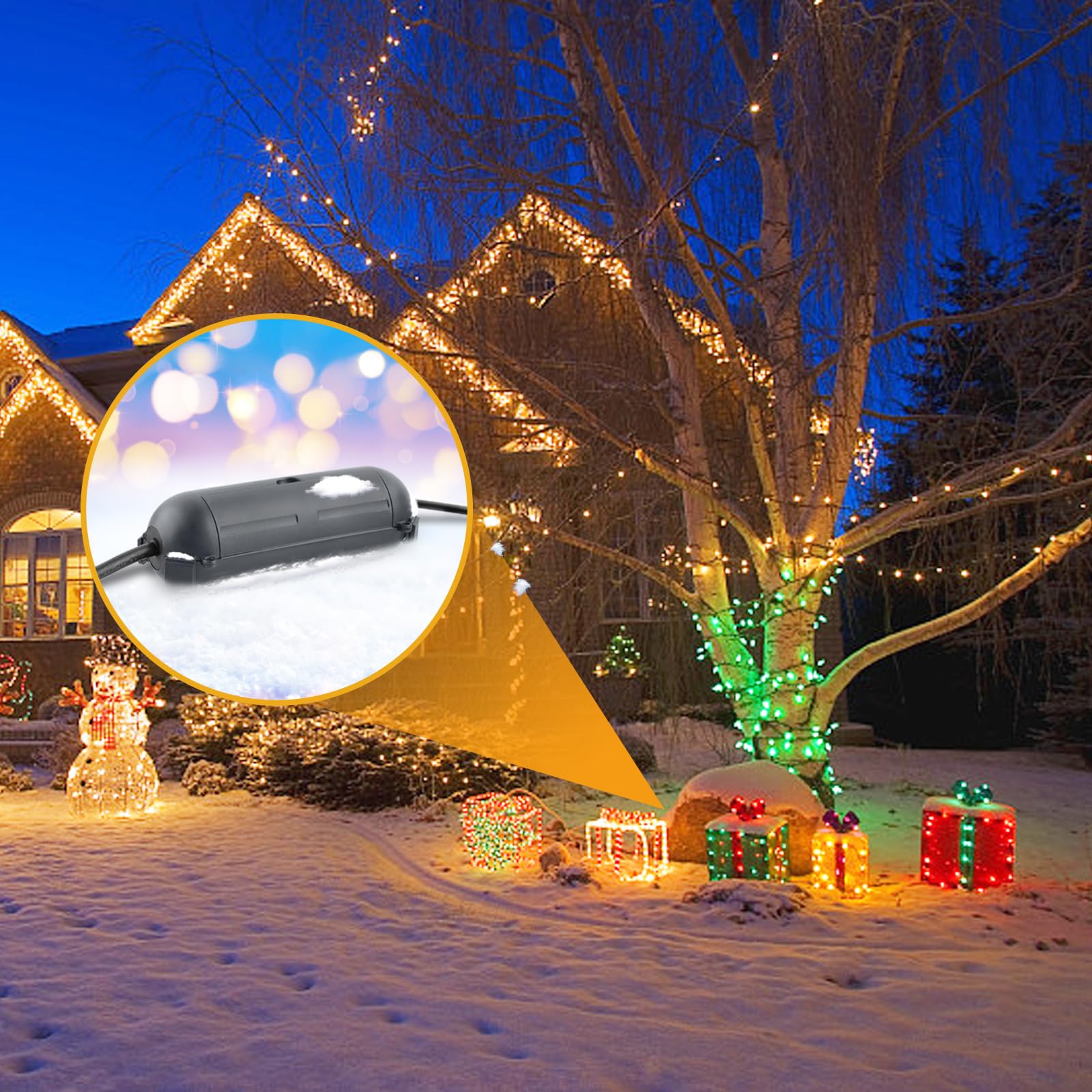 4 Pack Small Outdoor Extension Cord Cover - IP44 Waterproof Electrical Box & Safety Housing Case for Outdoor Plugs, Holiday Lights & Power Connections - Weatherproof Protection for Patio, Garden & Christmas Decorations (Gray)