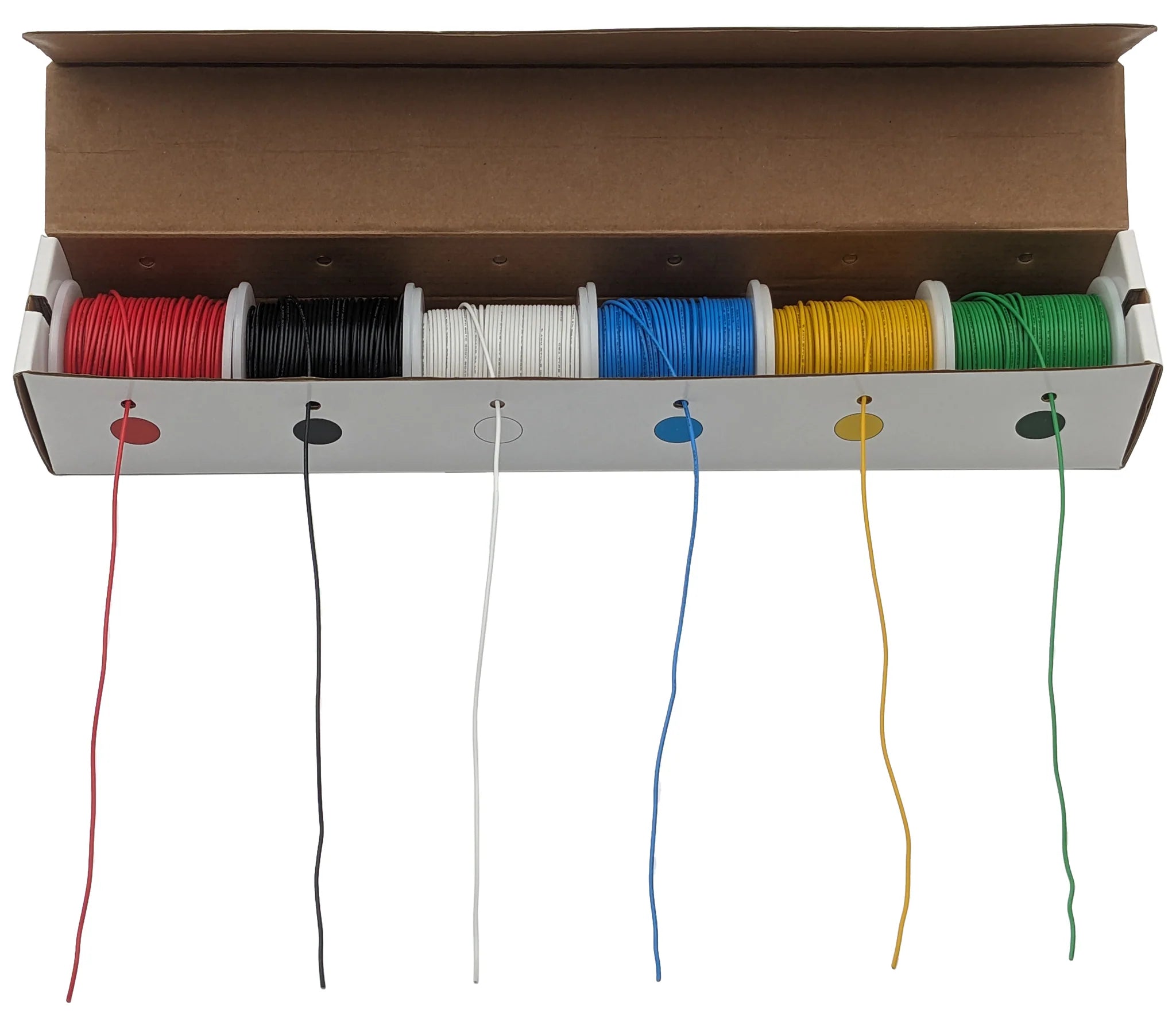 20 Gauge Hook Up Wire Kit - 6 Colors (100ft Each) Solid Tinned Copper Wire for Electronics, DIY Projects - Perfect for Automotive, Home Wiring & Electrical Repairs