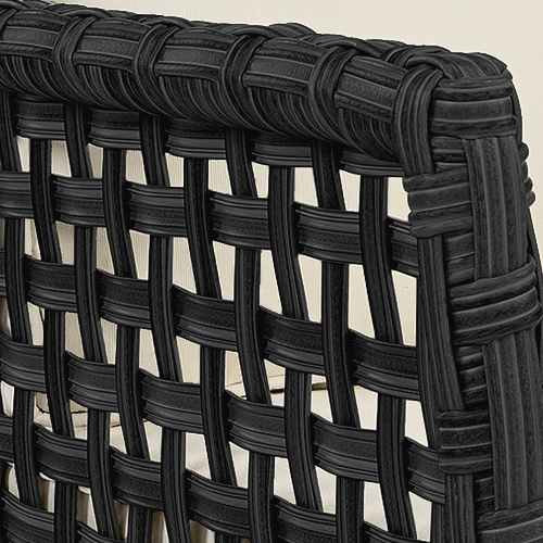 Artwood Santa Monica Outdoor Armchair - Classic Black Patio Furniture for Garden, Poolside & Backyard Relaxation