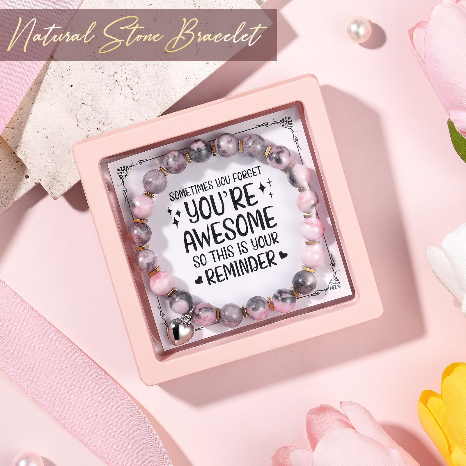 Christian Gifts for Women - Inspirational Religious Gifts, Catholic Spiritual Presents for Mom, Sister, Grandma & Friends - Unique Birthday & Mother's Day Gift Set with Canvas Tote Bag - Perfect for Church, Bible Study & Daily Encouragement