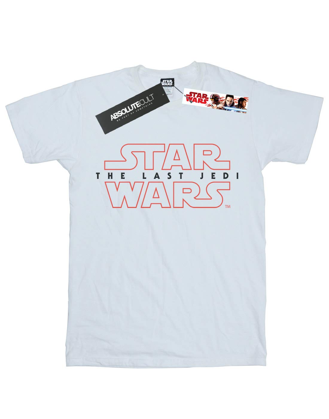 Star Wars The Last Jedi Logo Boys T-Shirt - White (Ages 9-11) | Kids Jedi Costume, Movie Merchandise & Fan Gift