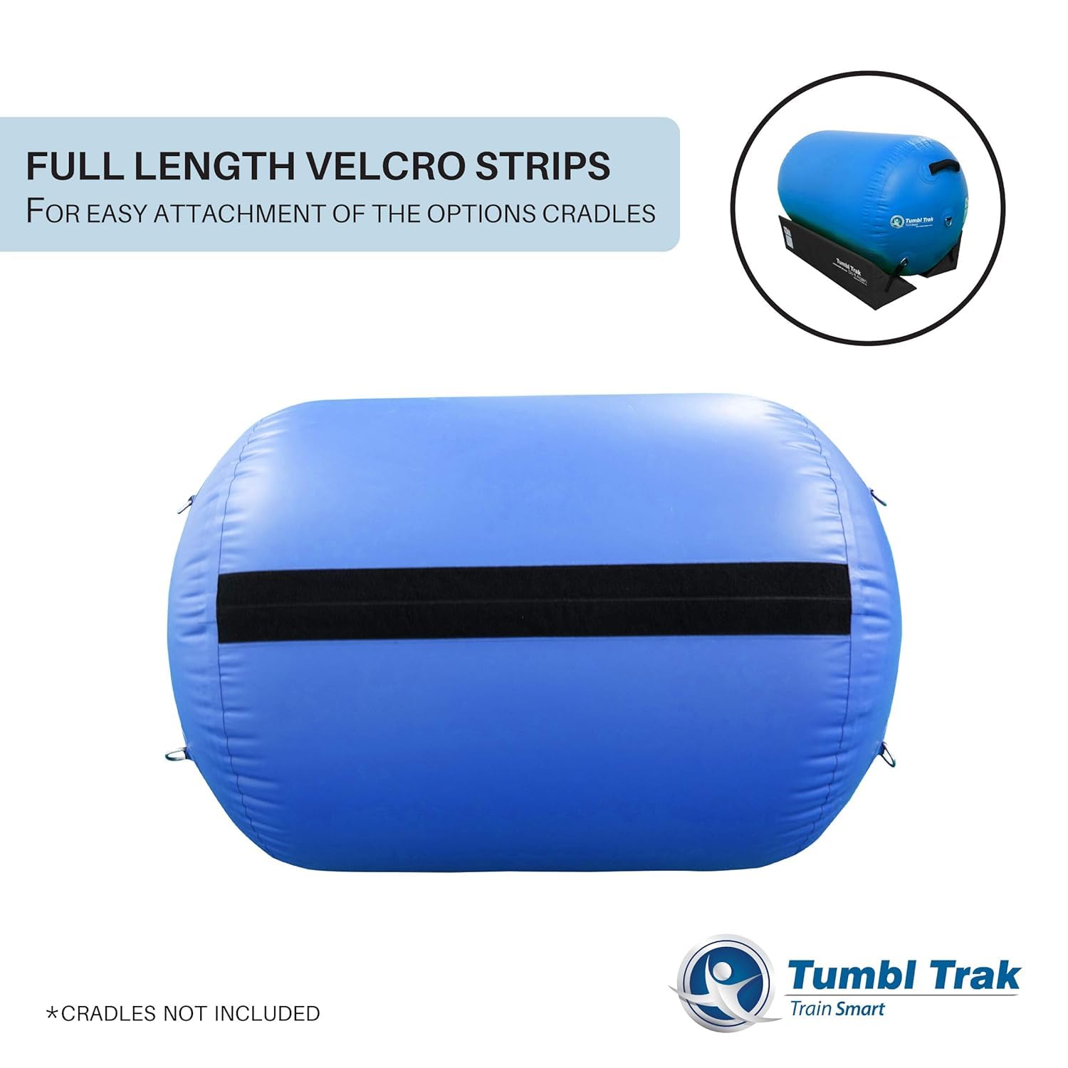Tumbl Trak Air Barrel - Professional 36-Inch Blue Gymnastics Air Roller for Cheerleading & Tumbling Training | Durable Commercial Grade Equipment for Home & Gym Use