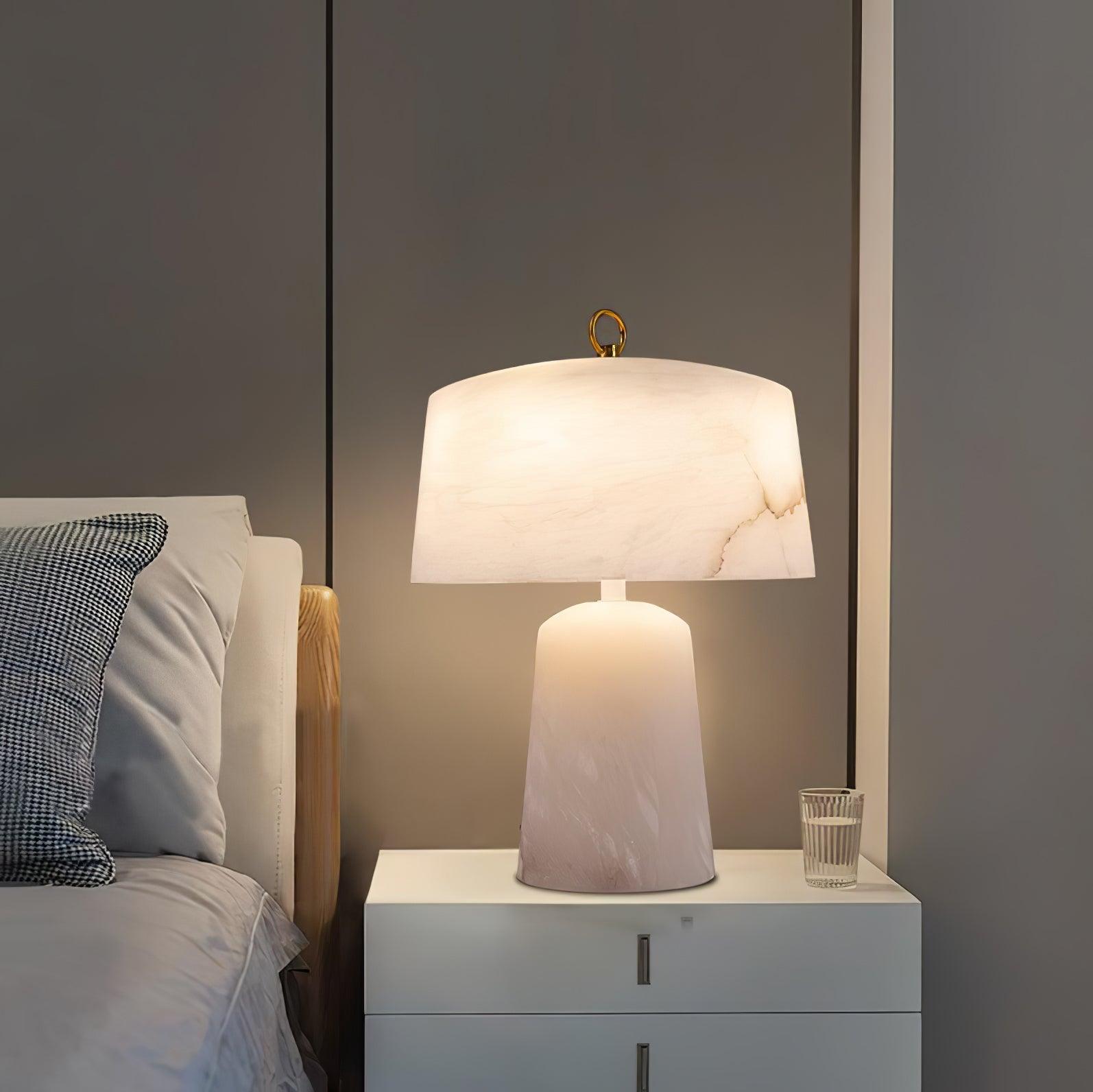 Aogashima Modern LED Table Lamp - Adjustable Brightness, USB Charging Port, Night Light for Bedroom, Living Room, Office - Perfect for Reading, Working & Relaxing
