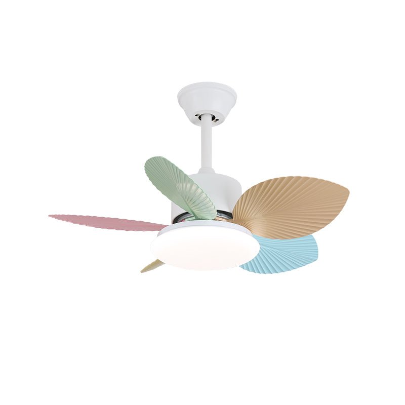 Candy Breeze Ceiling Fan with Light Kit - 52 Inch Modern Flush Mount Fan for Bedroom, Living Room & Office - Energy Efficient Quiet DC Motor, Remote Control, 3 Speeds (White) - Perfect for Home Cooling & Air Circulation