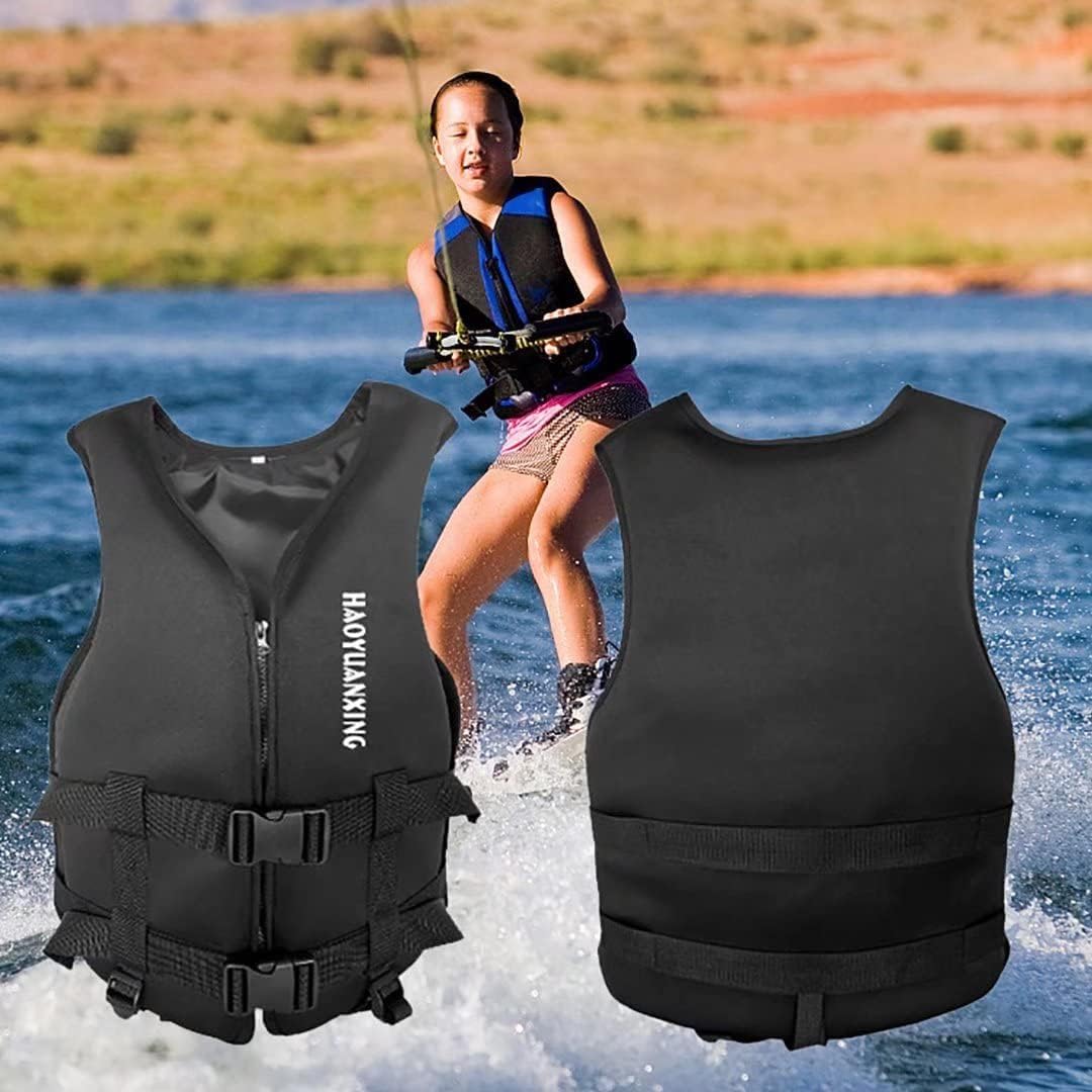 High Buoyancy Adult Kayak Life Vest - Adjustable Safety Jacket for Women & Men - Perfect for Boating, Swimming, Kayaking, Paddleboarding & Water Sports (Blue, Small) - Stay Safe on Lakes, Rivers & Oceans