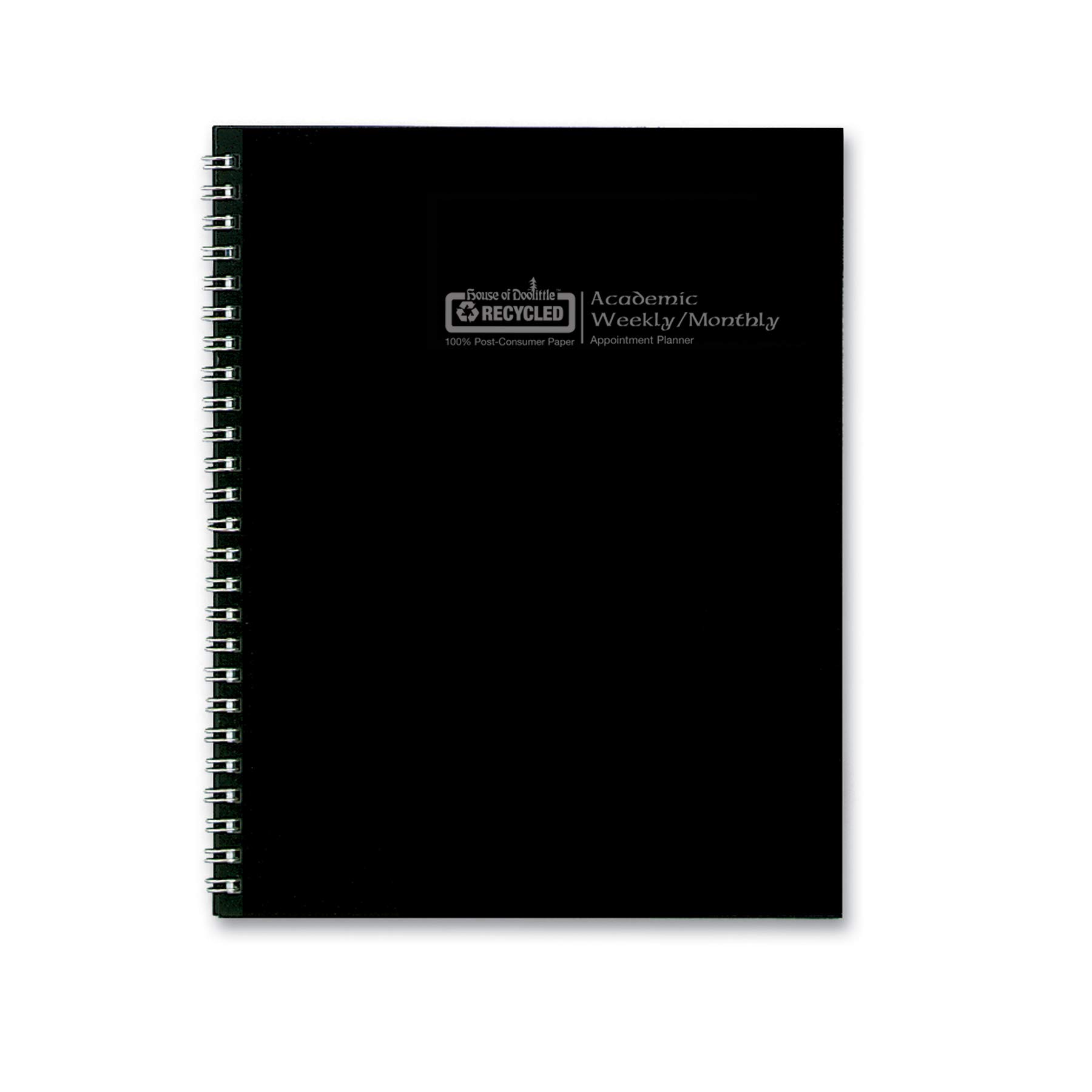 House of Doolittle 2024-2025 Weekly & Monthly Academic Planner - 7 x 9 Inches Black Calendar Organizer (August-July, HOD295532-25) - Perfect for Students, Teachers & Office Professionals