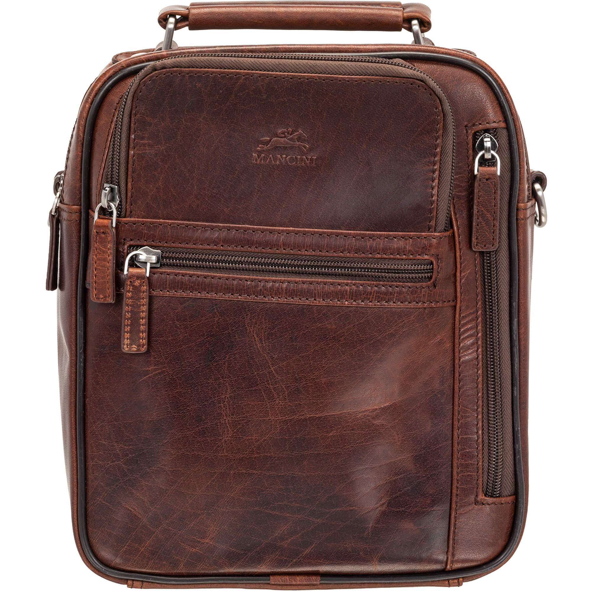 Mancini Buffalo Large Unisex Bag - Durable Leather Tote for Men & Women - Perfect for Work, Travel & Everyday Use