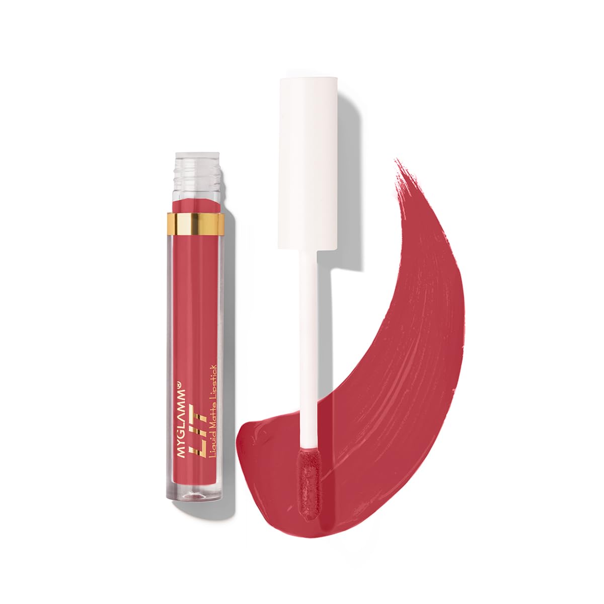 MyGlamm LIT Liquid Matte Lipstick - Holmes (Vintage Mauve Shade) | Long Lasting, Smudge Proof Matte Finish Lipstick with Moringa Oil | 1.6ml | Perfect for Date Night, Parties & Everyday Wear