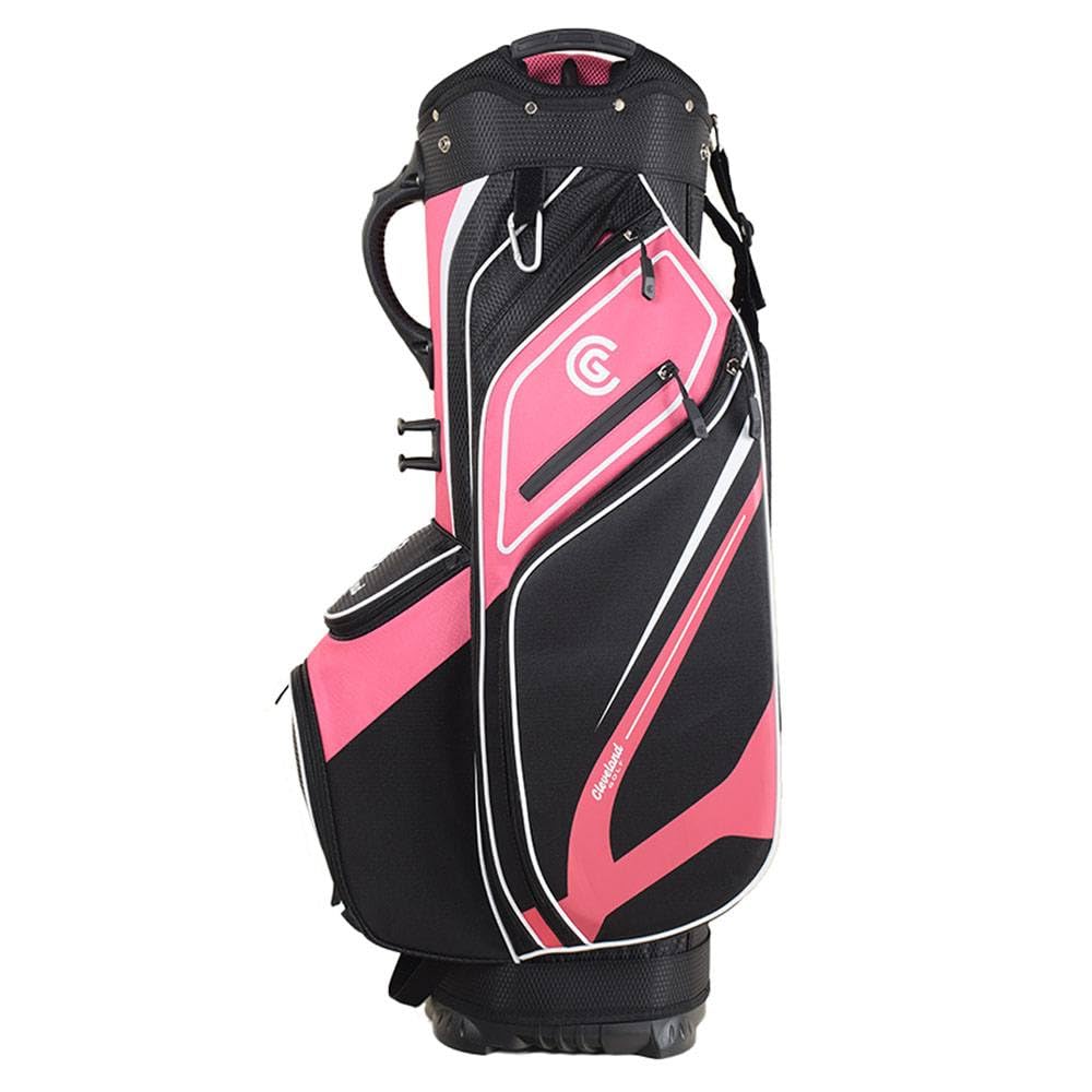 Cleveland Golf CG LT Cart Bag - Lightweight Golf Stand Bag with 14-Way Divider, Multiple Pockets & Cooler | Perfect for Golf Carts, Tournaments & Driving Range Practice