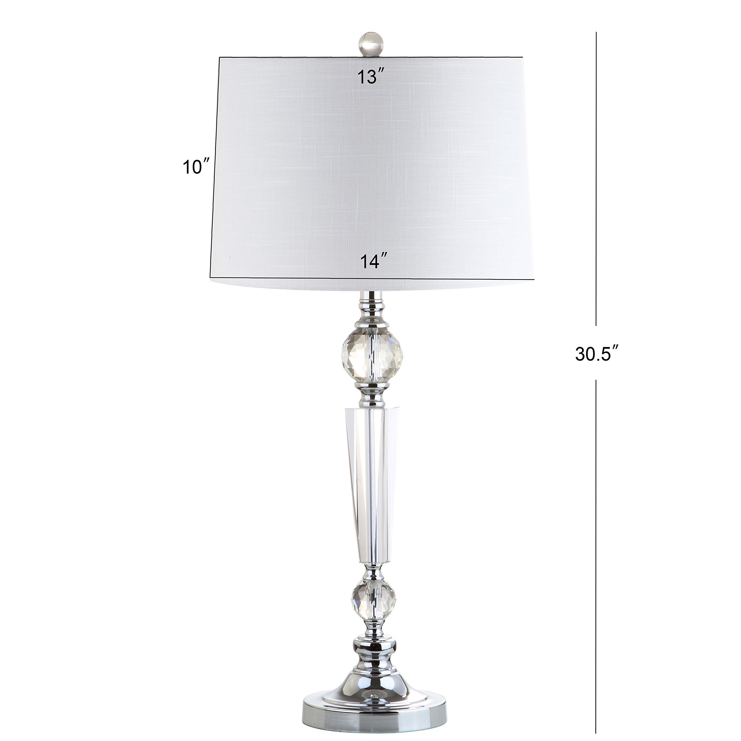 JONATHAN Y JYL2048A-SET2 Set of 2 Modern Crystal LED Table Lamps - 29.5