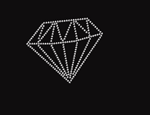Large Diamond Rhinestone Iron-On Transfer for DIY Clothing & Accessories | Sparkling Embellishments for T-Shirts, Hats, Bags