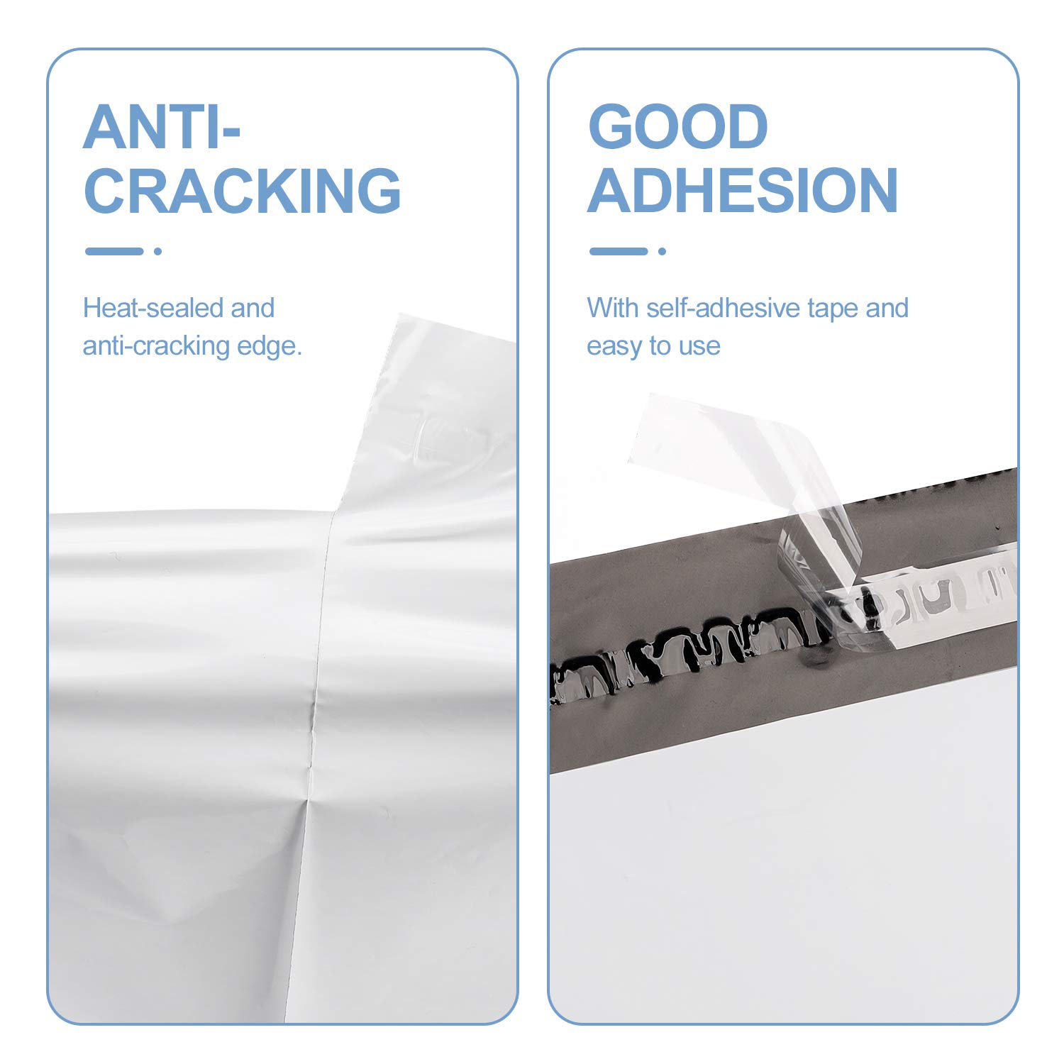 Metronic 12x15.5 Inch White Poly Mailers - 100 Pack Waterproof Shipping Envelopes for Clothing & Small Business | Durable Mailing Bags for Ecommerce, Online Stores & Daily Shipping Needs